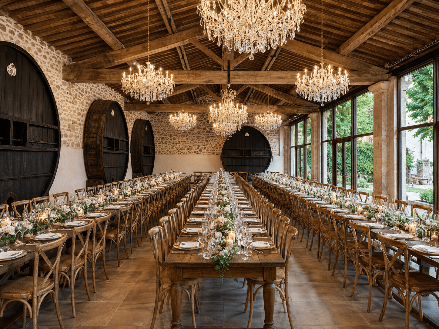 Wedding venue at Domaine de la Clapière, Languedoc, South of France