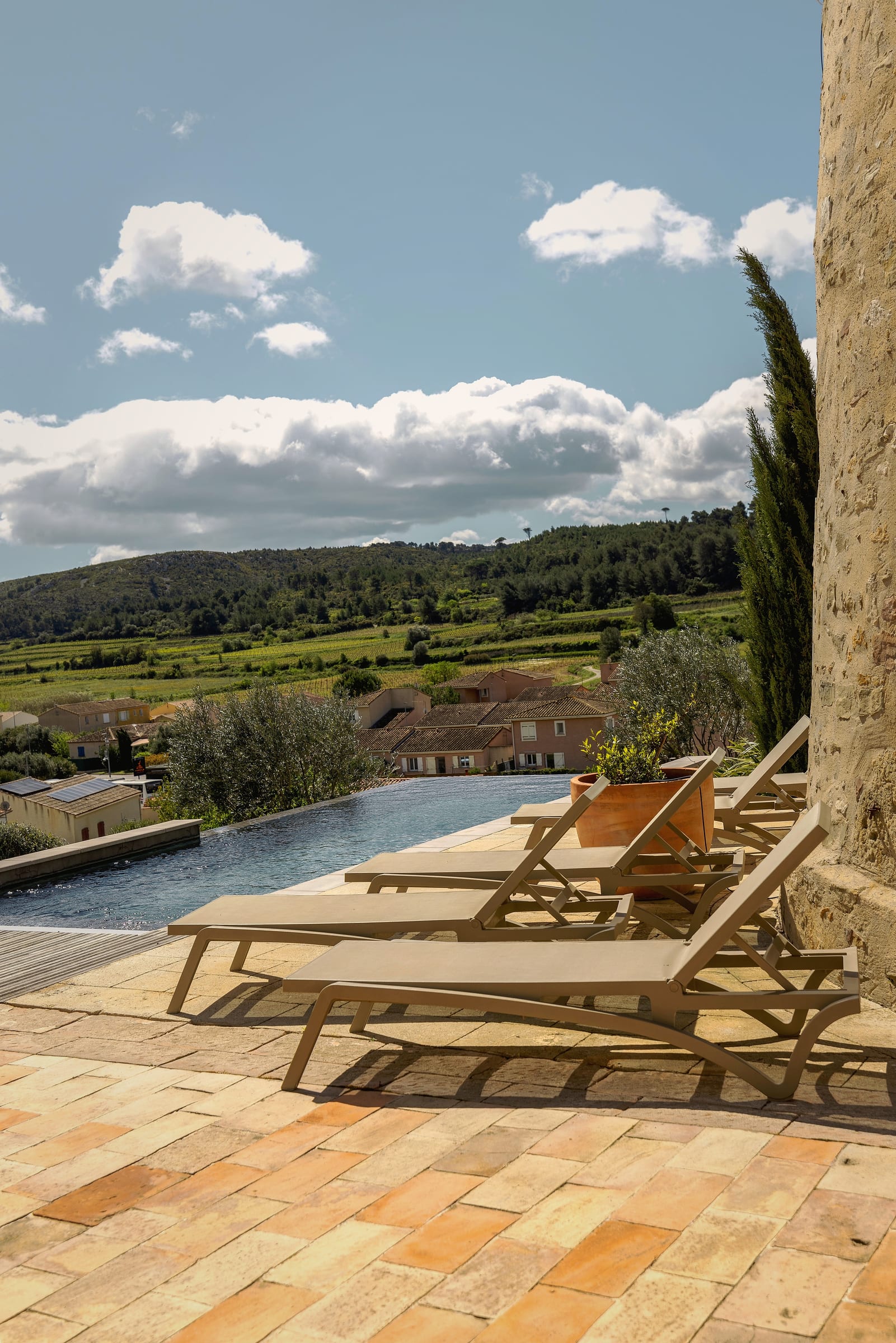 Terrace View at Le Moulin, Armissan, Languedoc