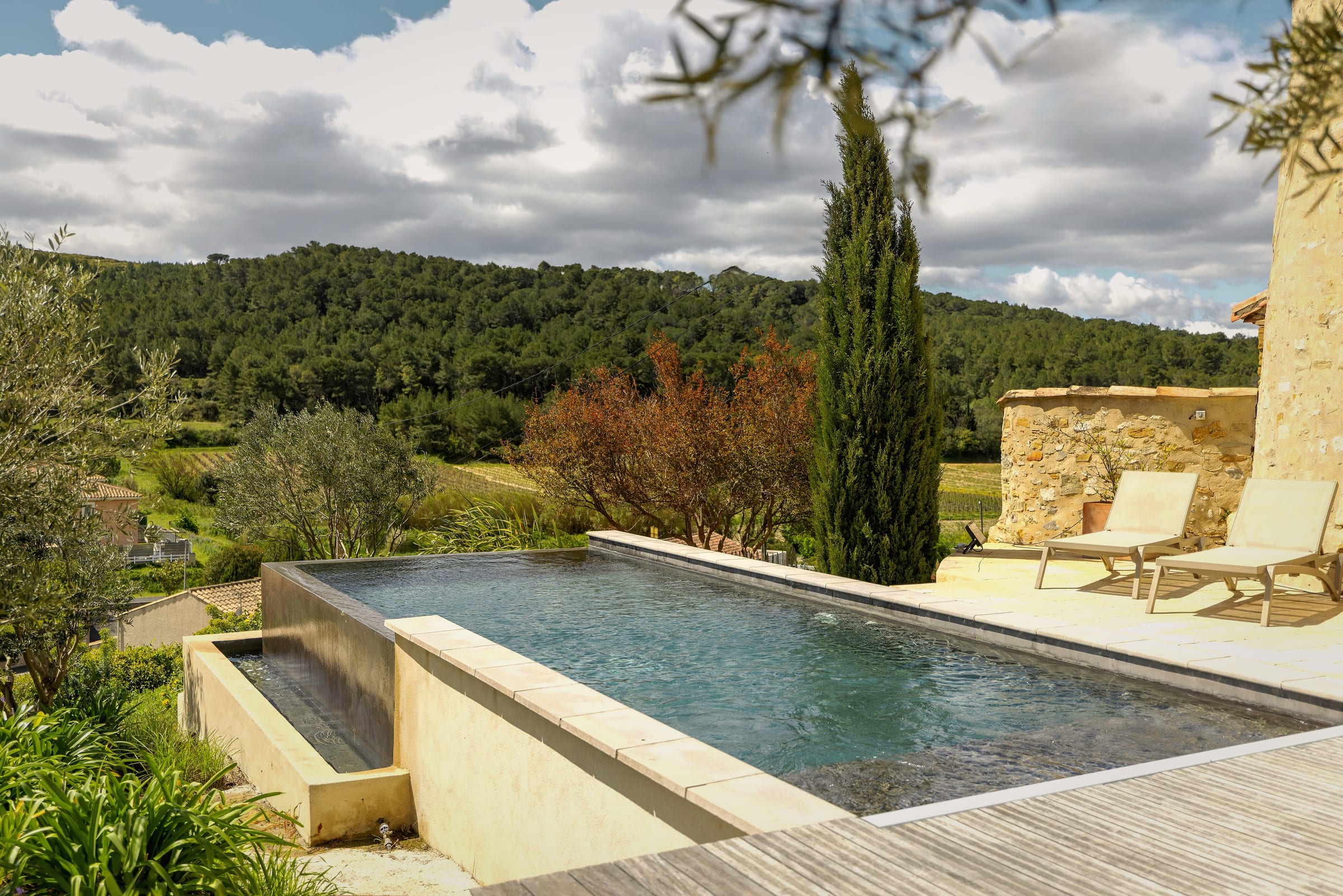 Infinity Pool at Le Moulin, Armissan, Languedoc