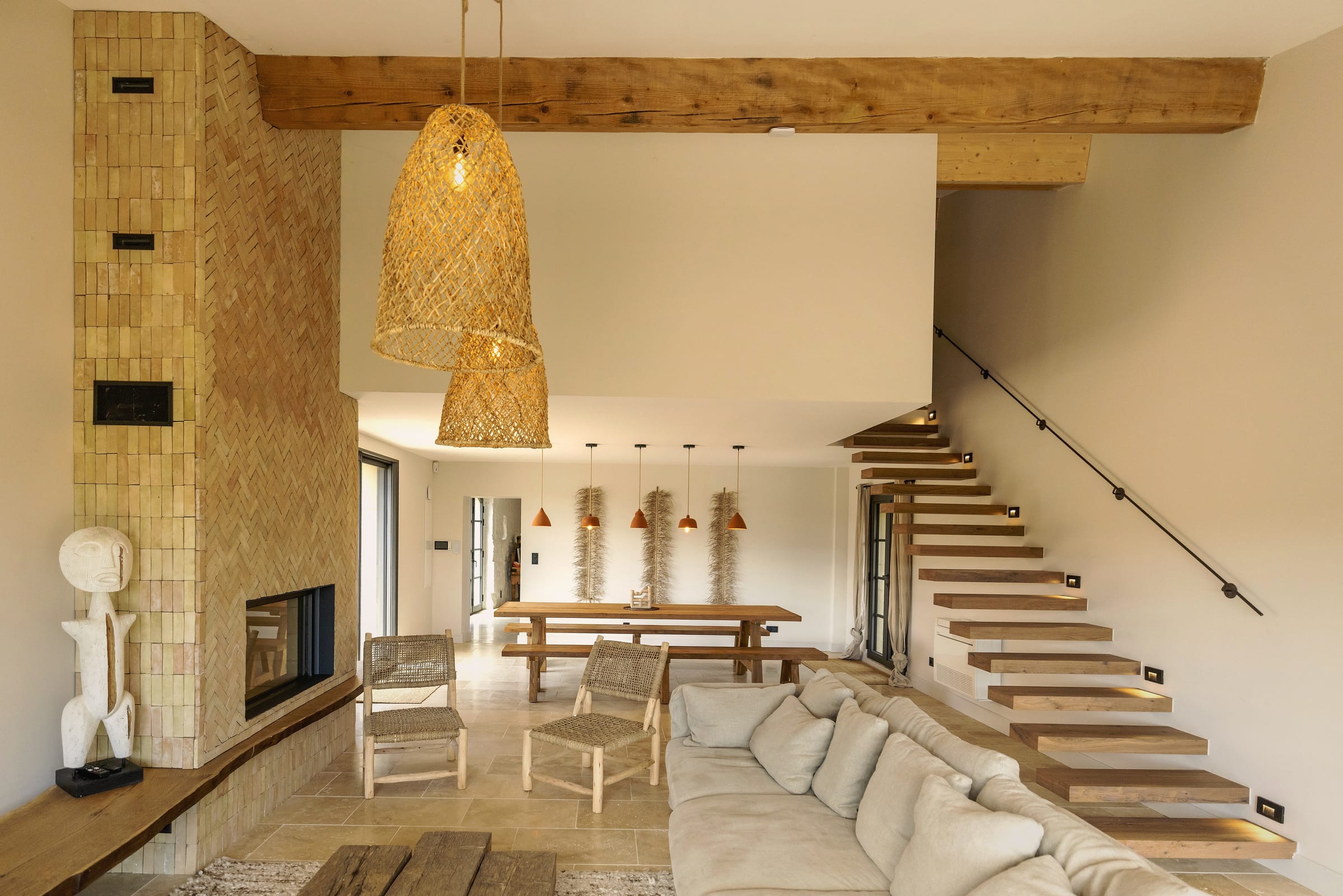 Living Room at Le Moulin, Armissan, Languedoc