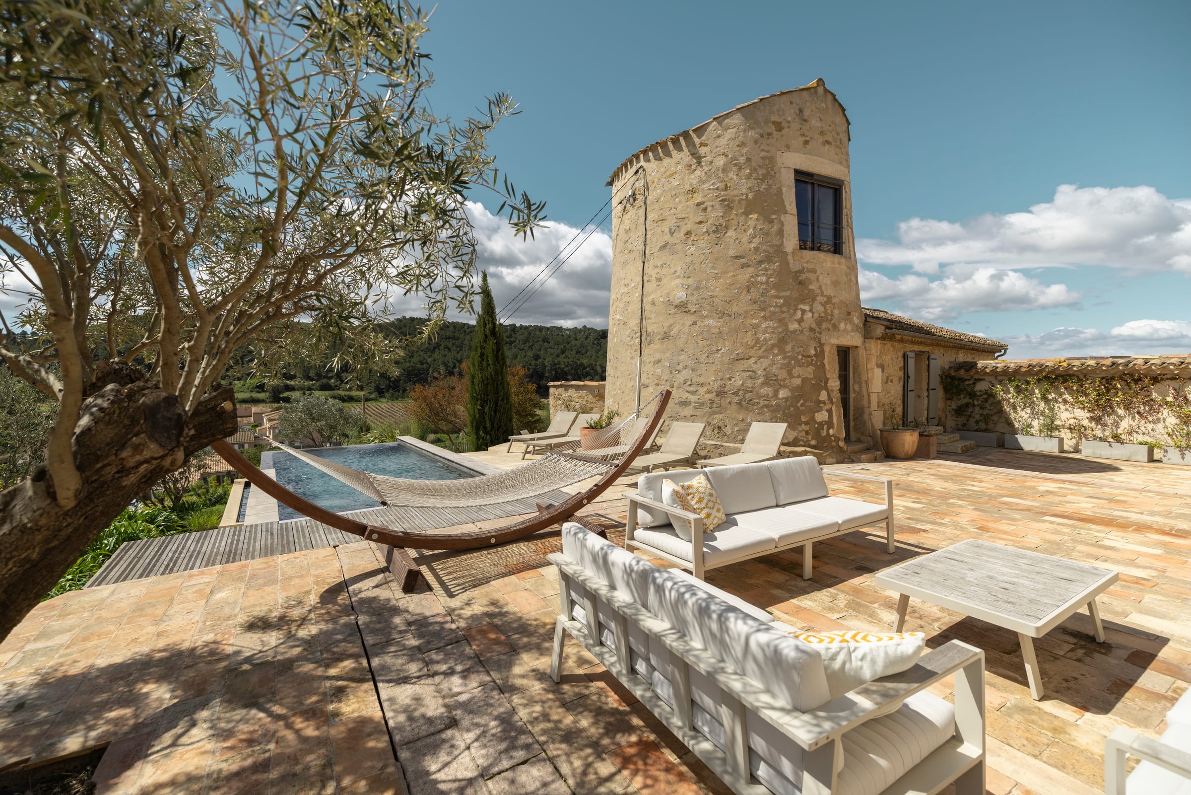 Exterior at Le Moulin, Armissan, Languedoc