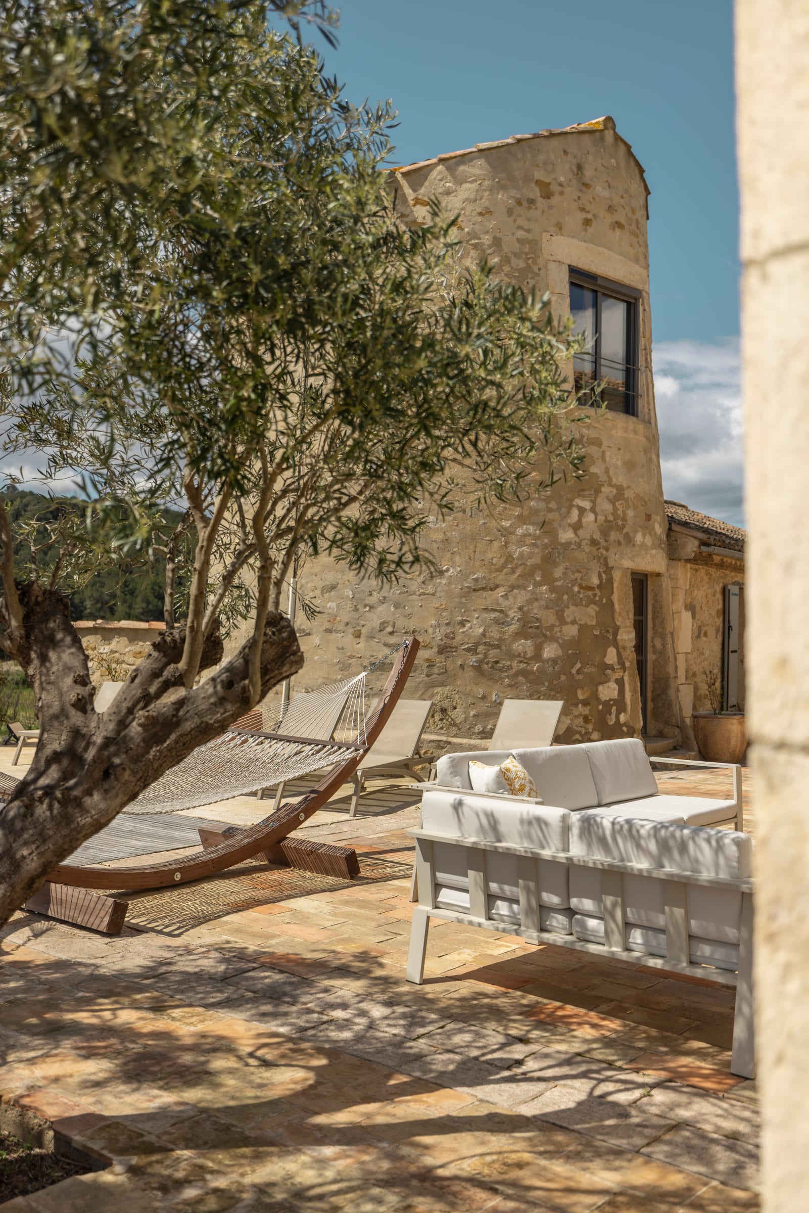 Exterior at Le Moulin, Armissan, Languedoc