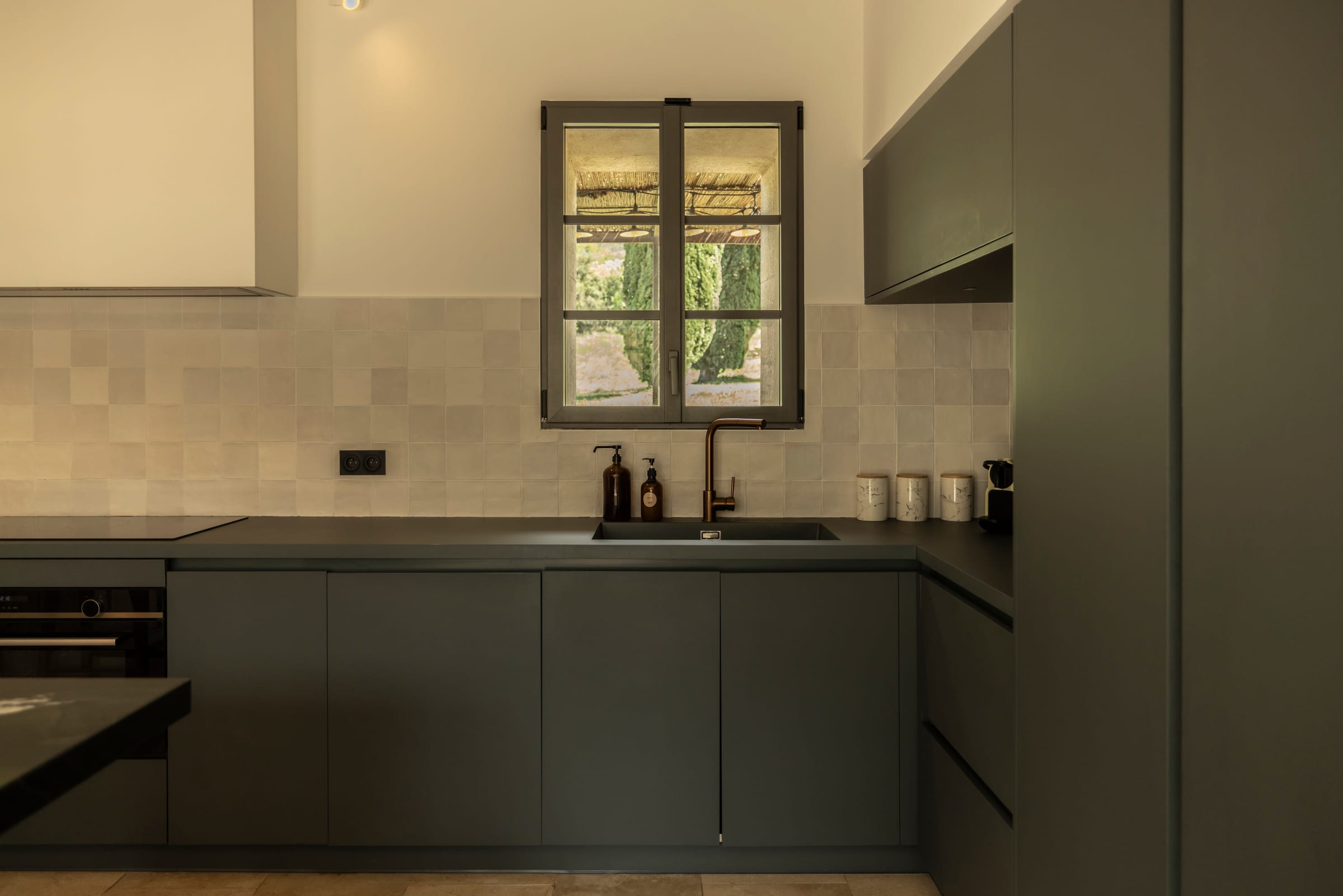 Kitchen at Le Moulin, Armissan, Languedoc