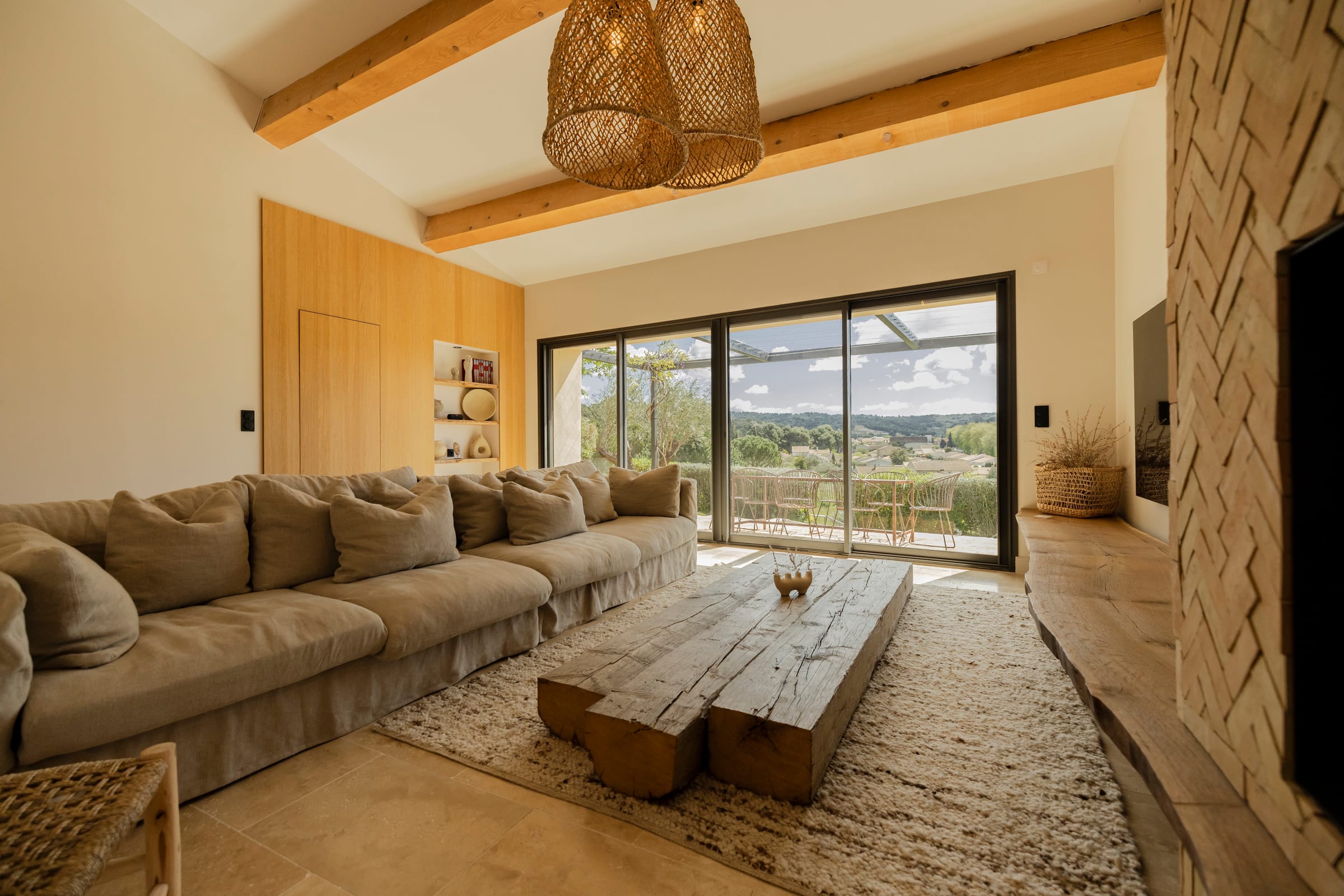 Living Room at Le Moulin, Armissan, Languedoc