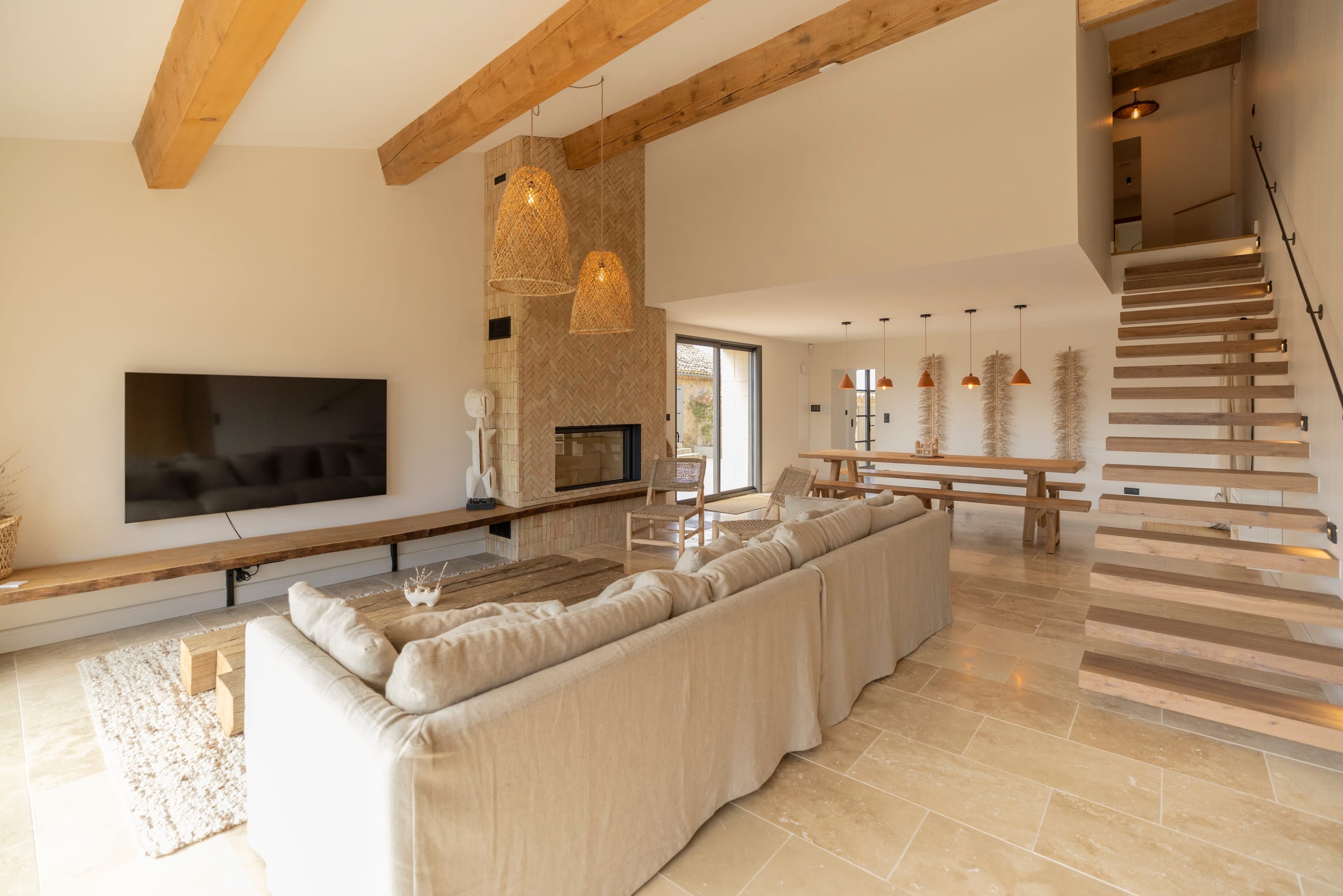 Living Room at Le Moulin, Armissan, Languedoc