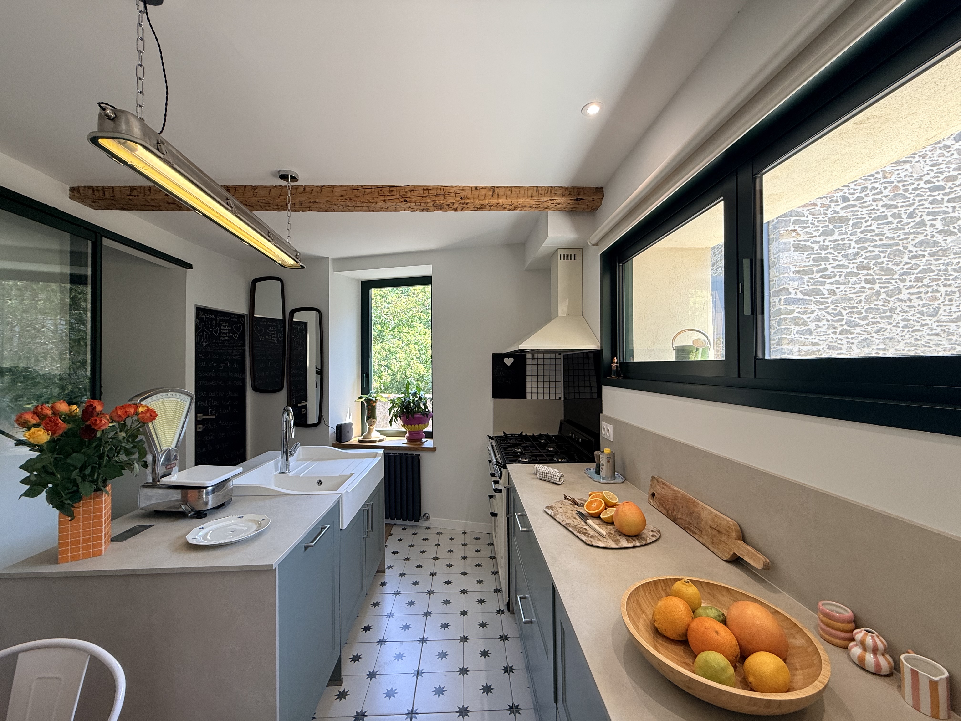 Kitchen at Maison Éloïse, Paraza, Languedoc