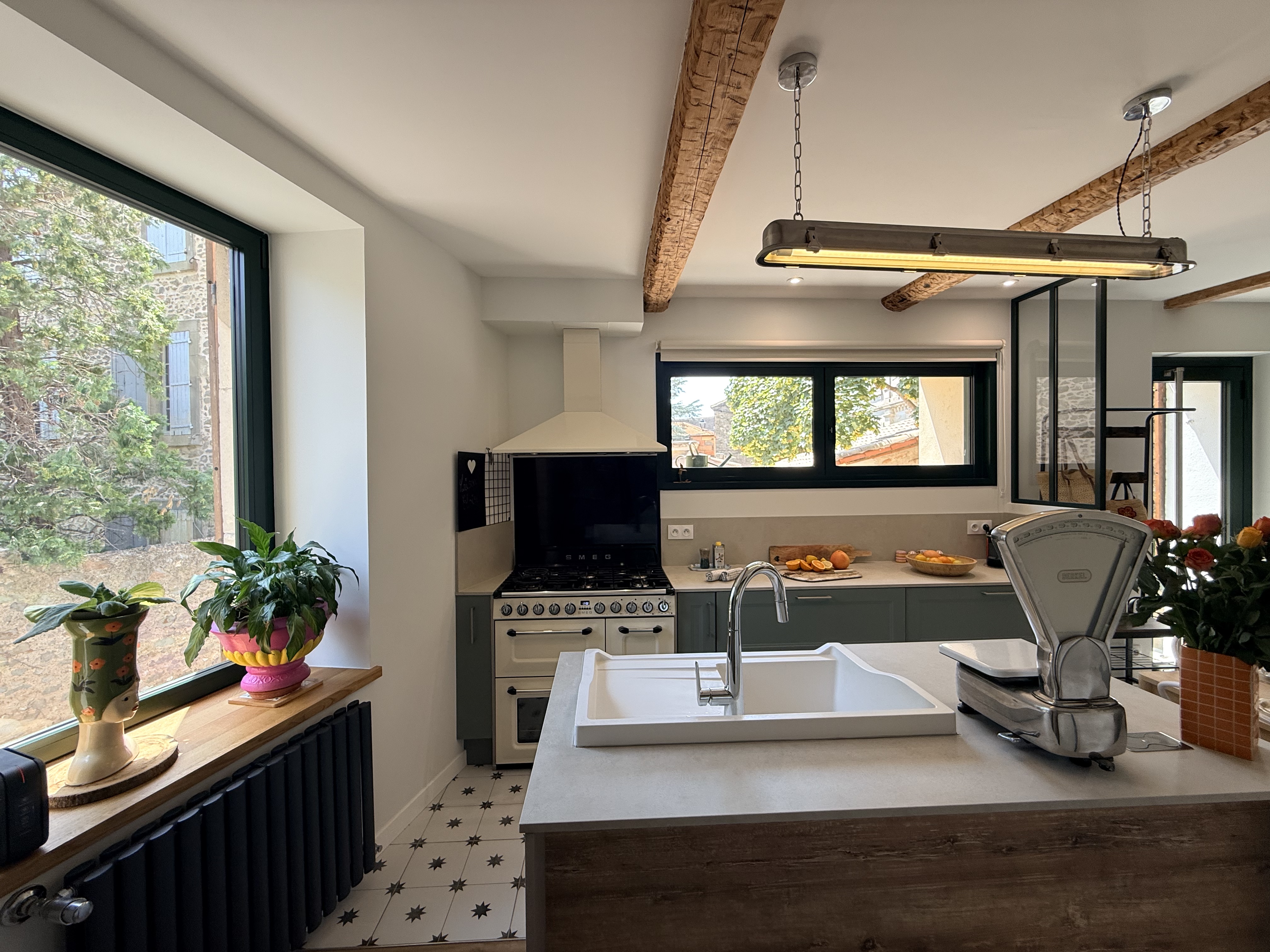 Kitchen at Maison Éloïse, Paraza, Languedoc