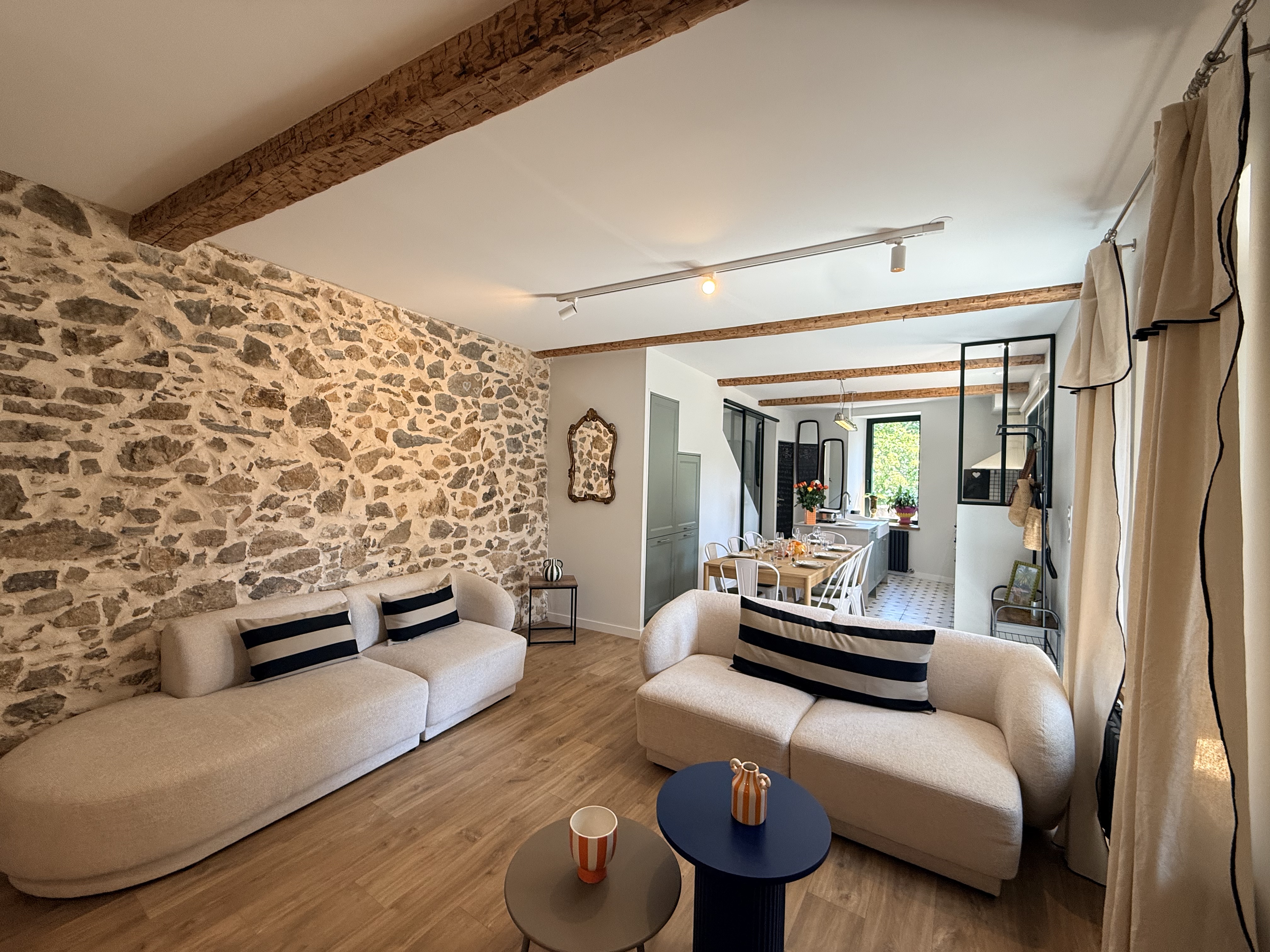 Living Room at Maison Éloïse, Paraza, Languedoc