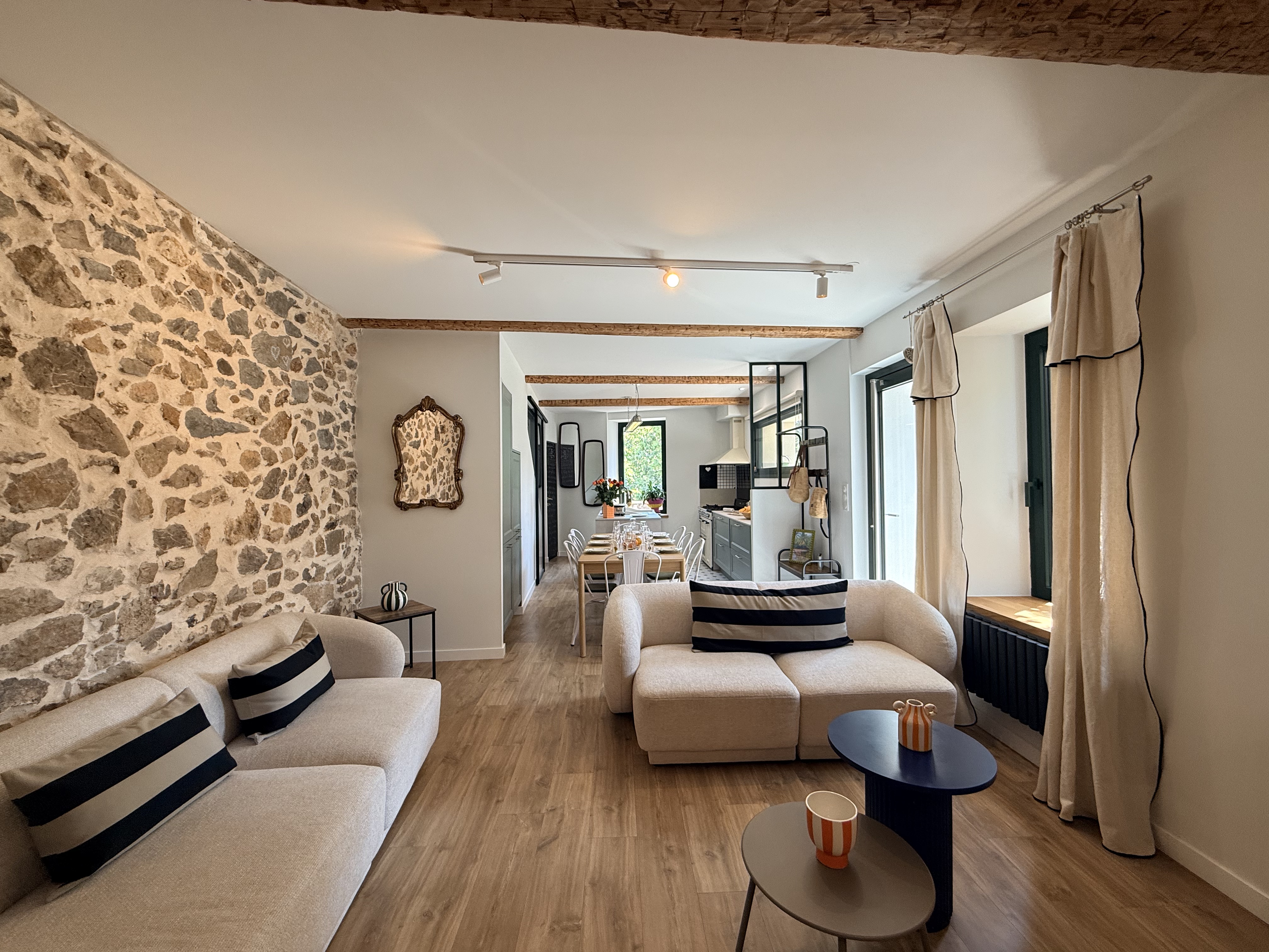 Living Room at Maison Éloïse, Paraza, Languedoc