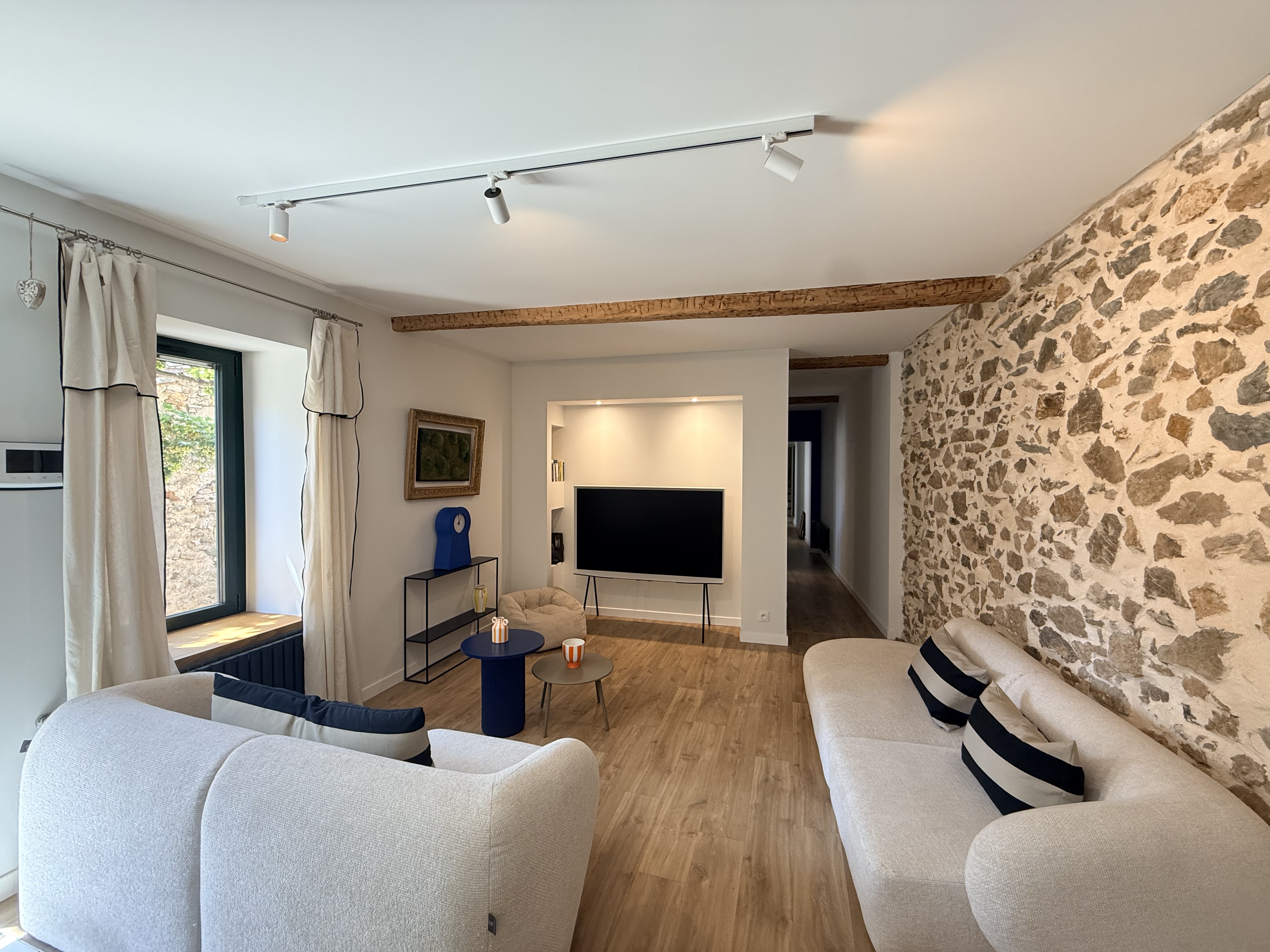 Living Room at Maison Éloïse, Paraza, Languedoc
