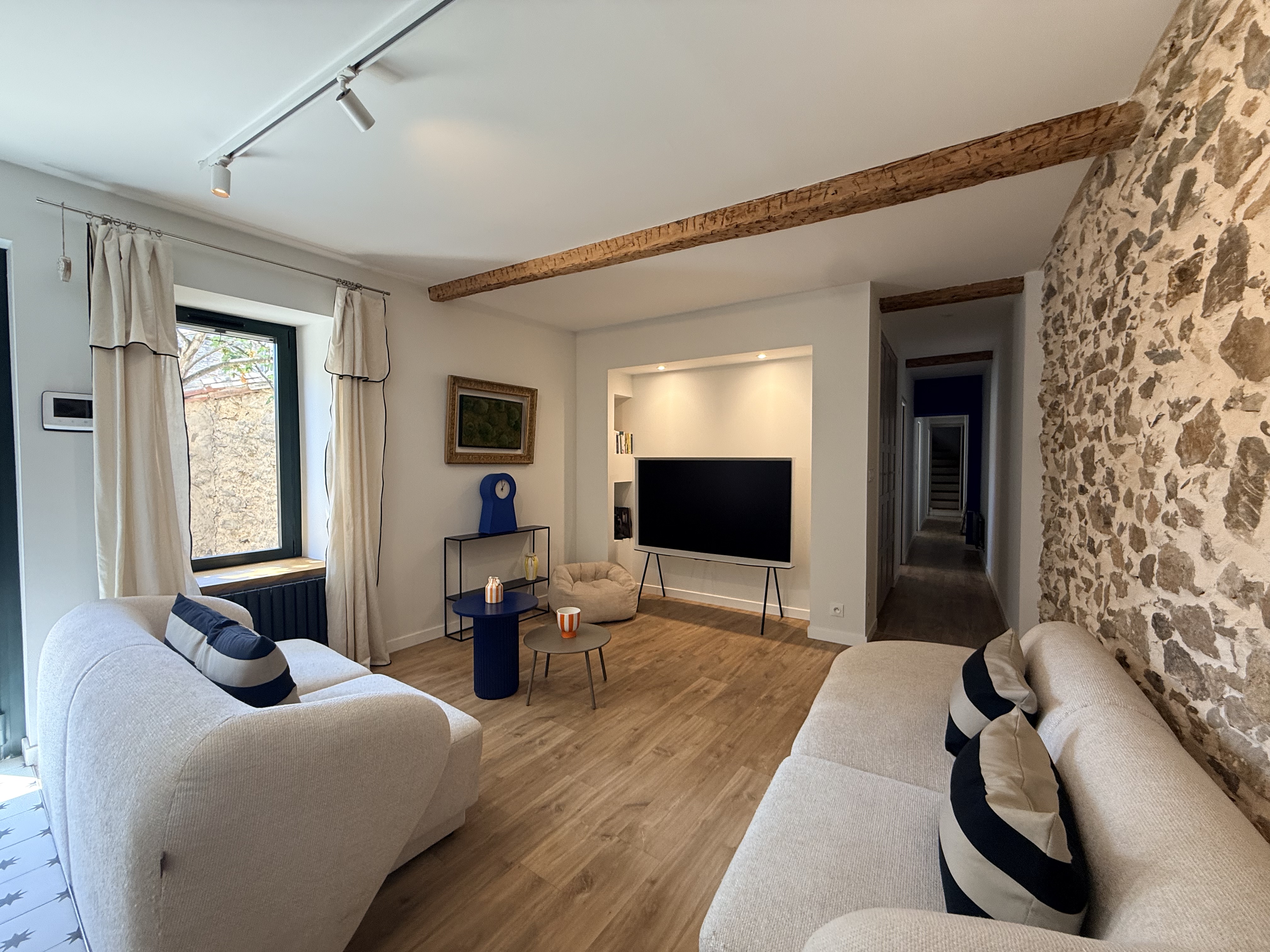 Living Room at Maison Éloïse, Paraza, Languedoc