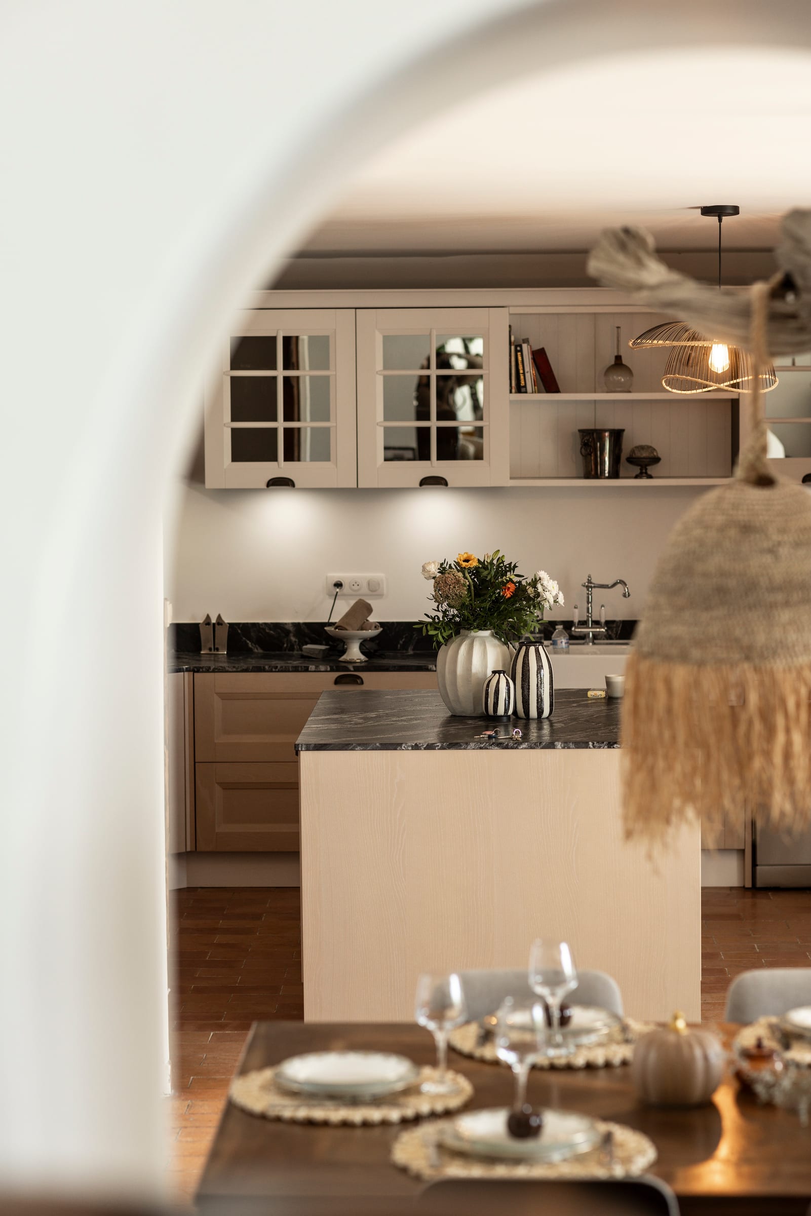 Kitchen at Maison Les Reflets, Bages, Languedoc