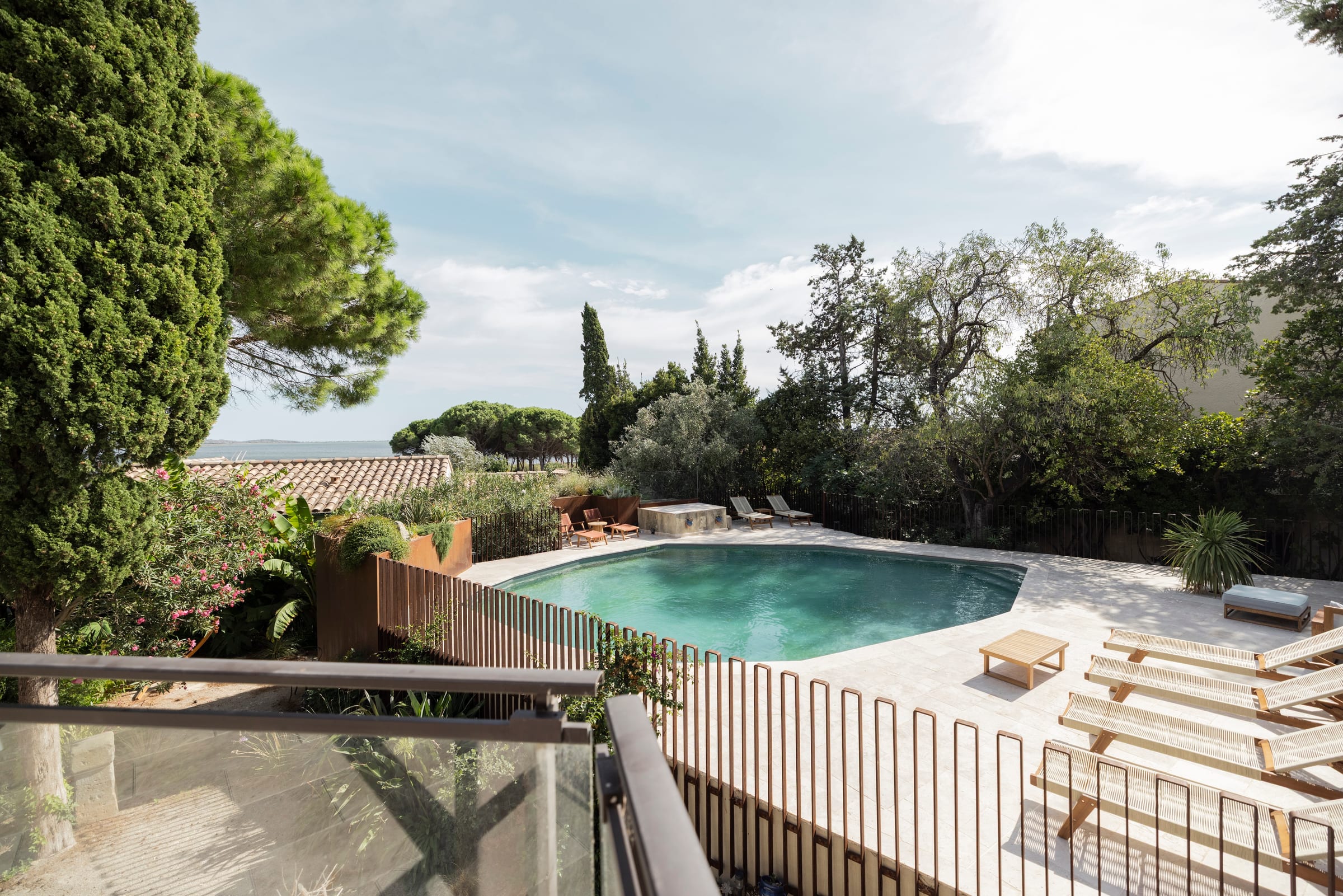 Pool at Maison Les Reflets, Bages, Languedoc