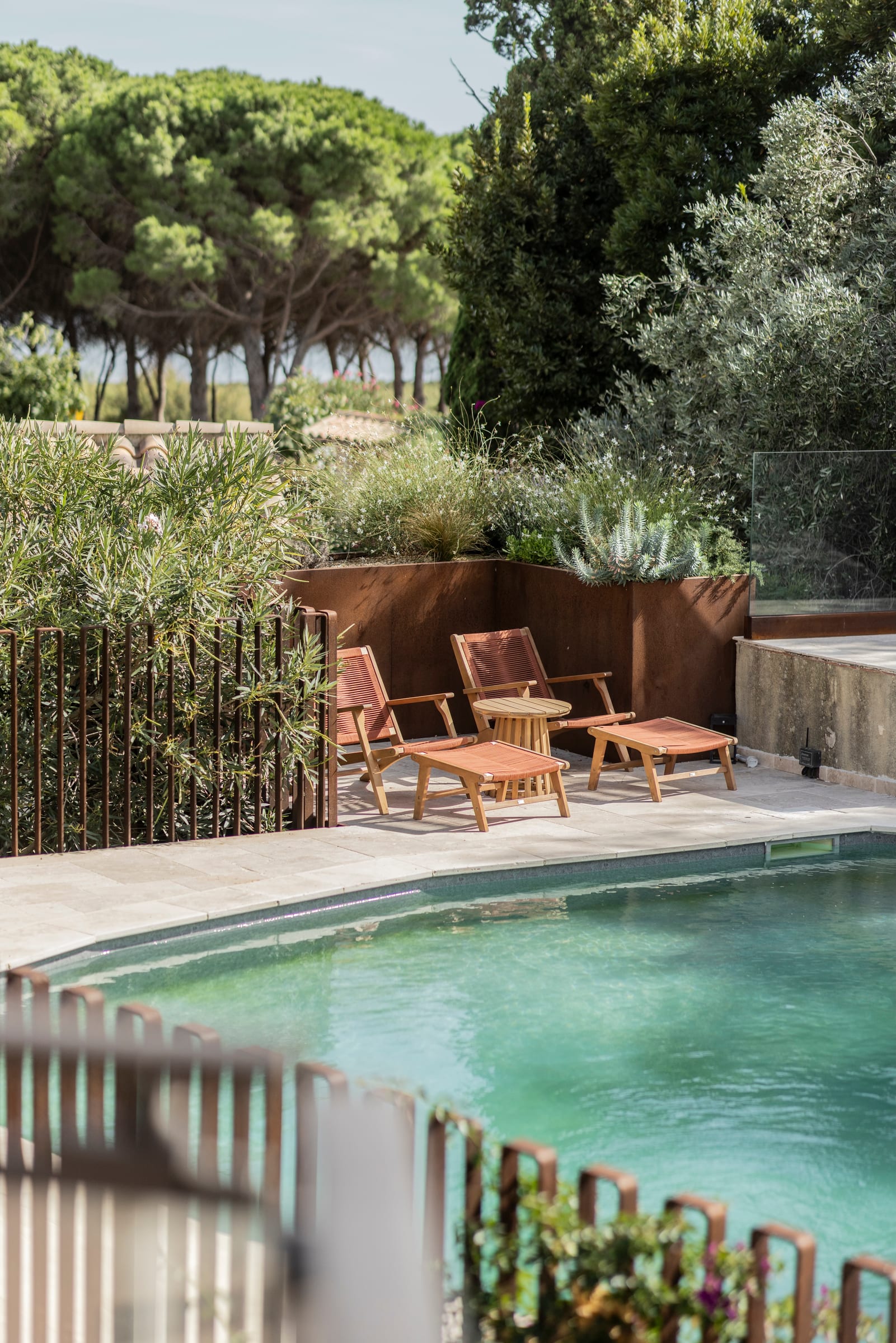 Pool View at Maison Les Reflets, Bages, Languedoc