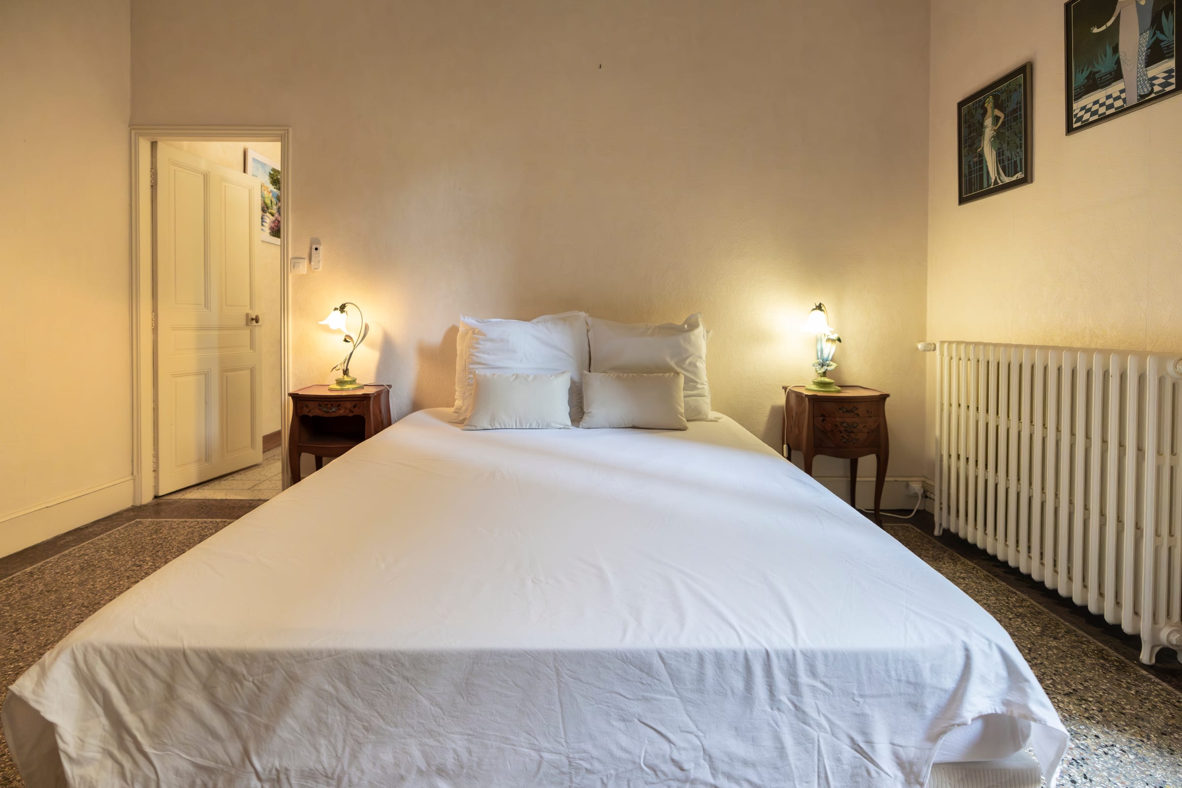 Bedroom 1 at Maison Les Barques, Narbonne, Languedoc
