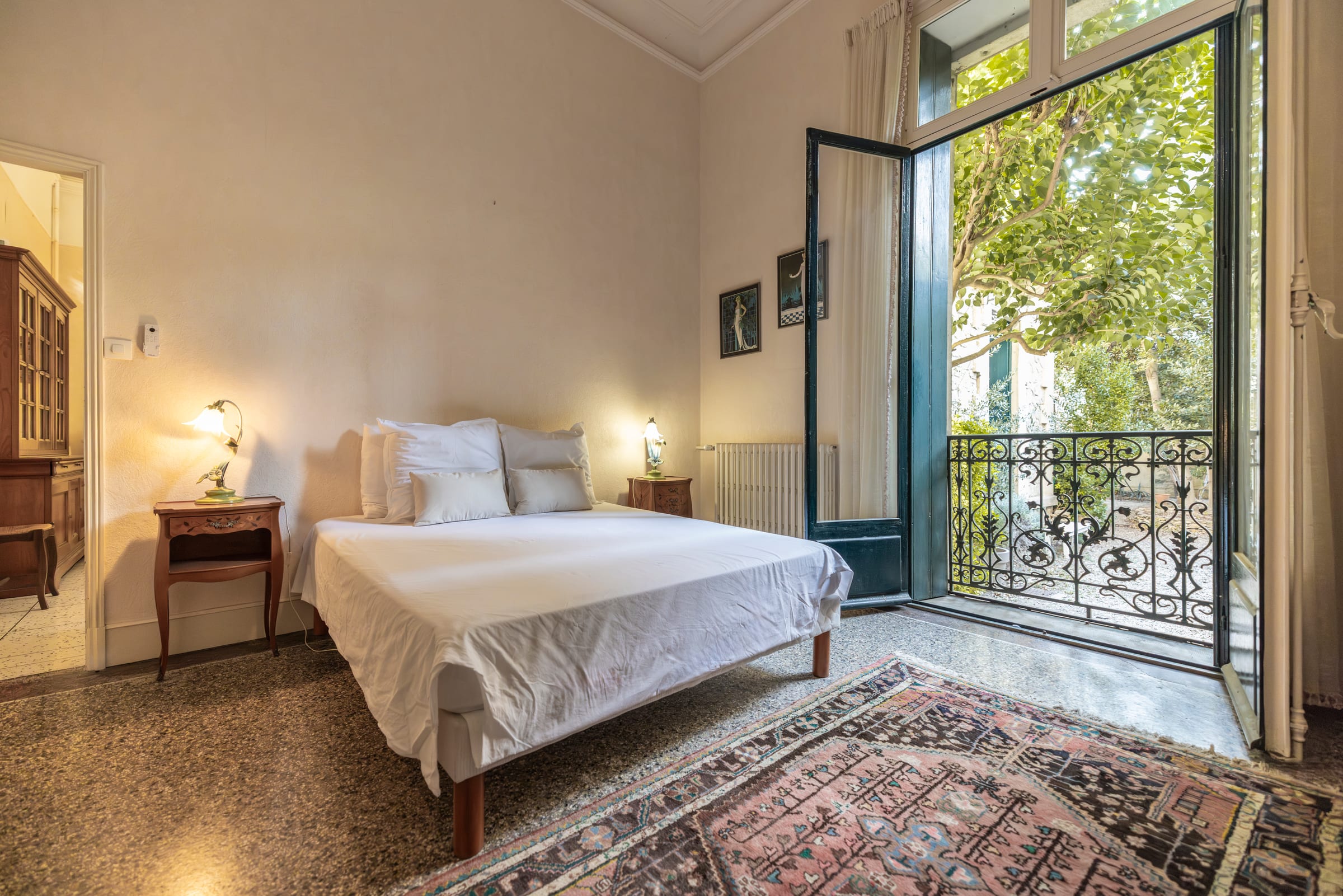 Bedroom 1 at Maison Les Barques, Narbonne, Languedoc