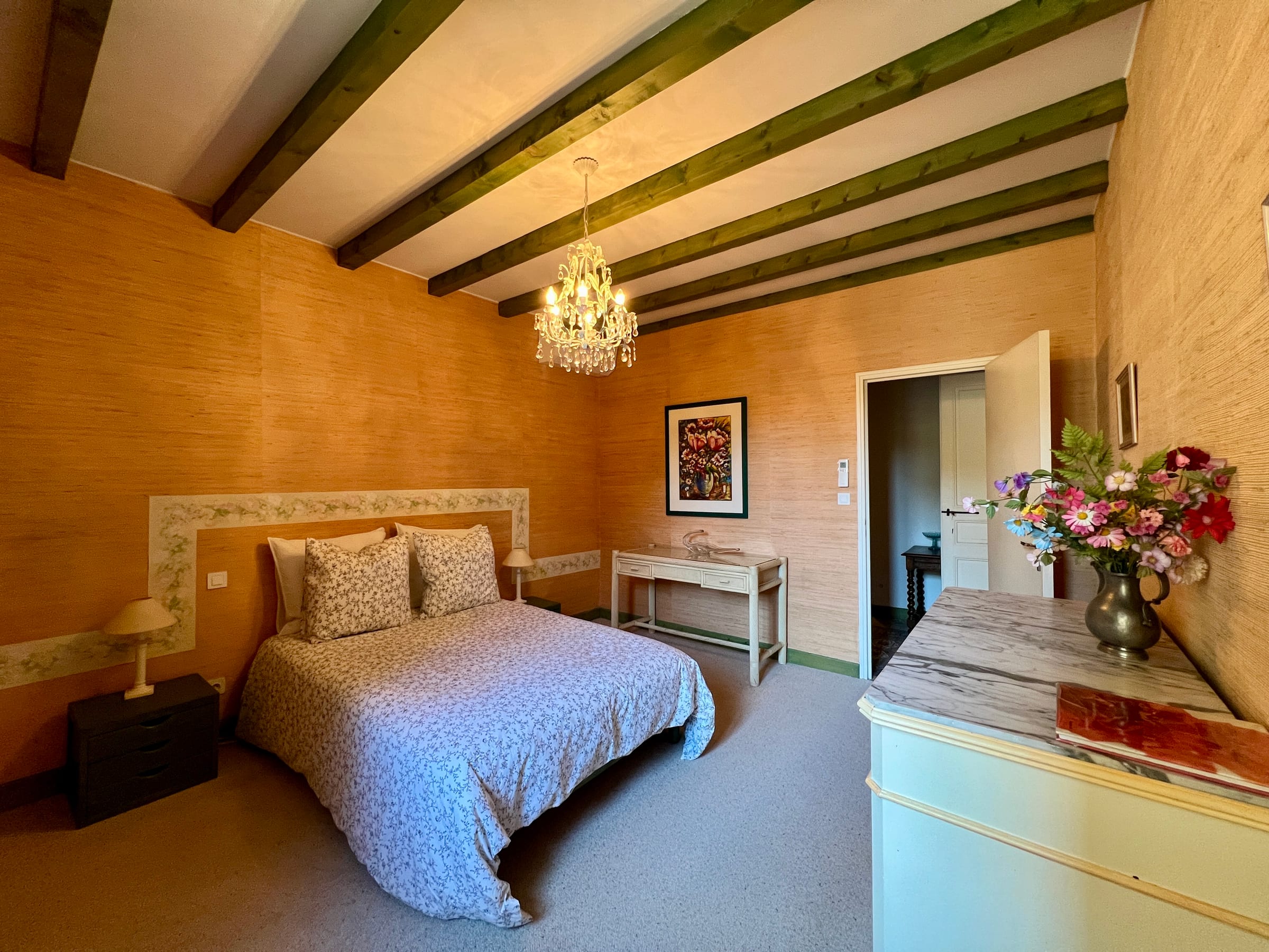 Bedroom 2 at Mas de la Coquille, Castries, Languedoc