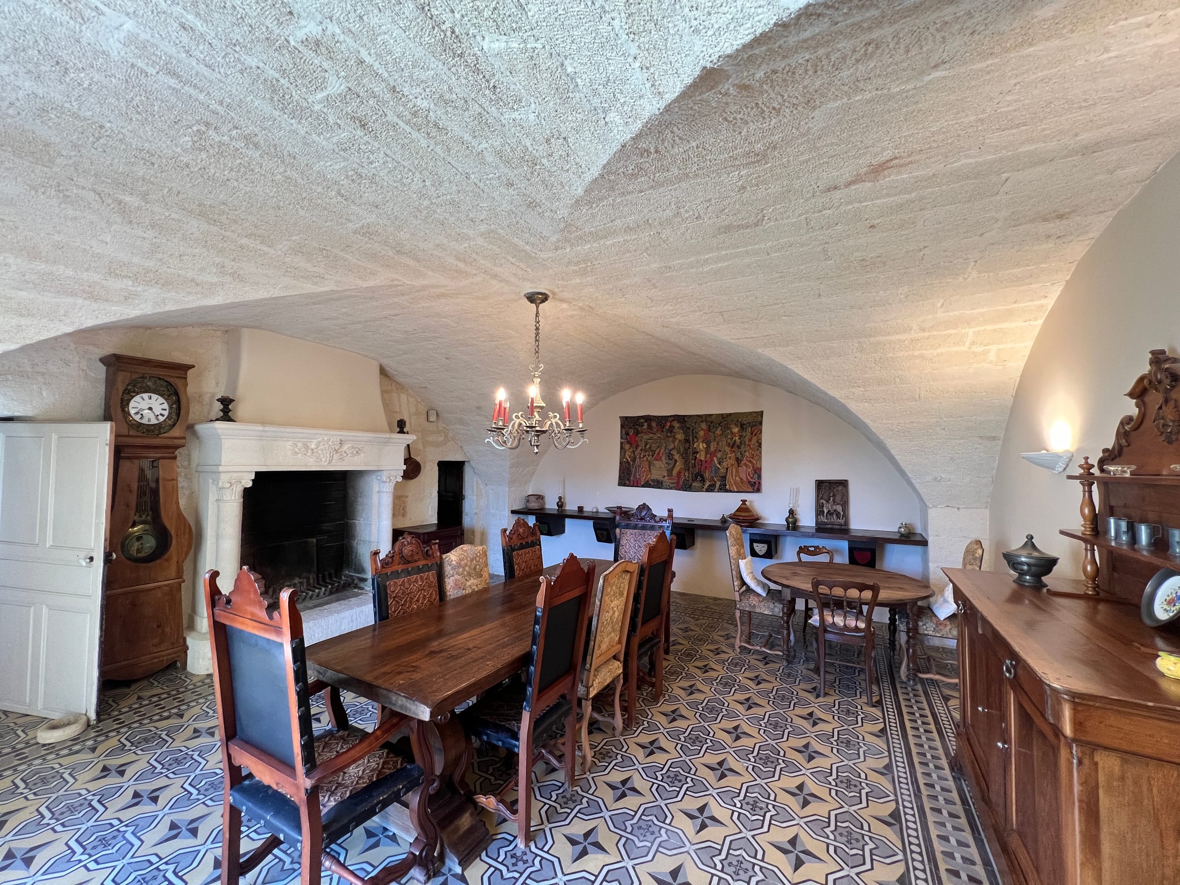 Dining Room at Mas de la Coquille, Castries, Languedoc