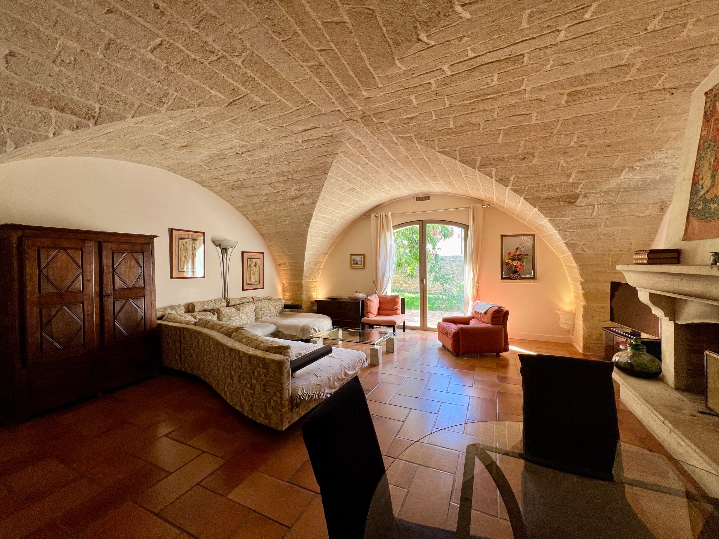 Living Room at Mas de la Coquille, Castries, Languedoc