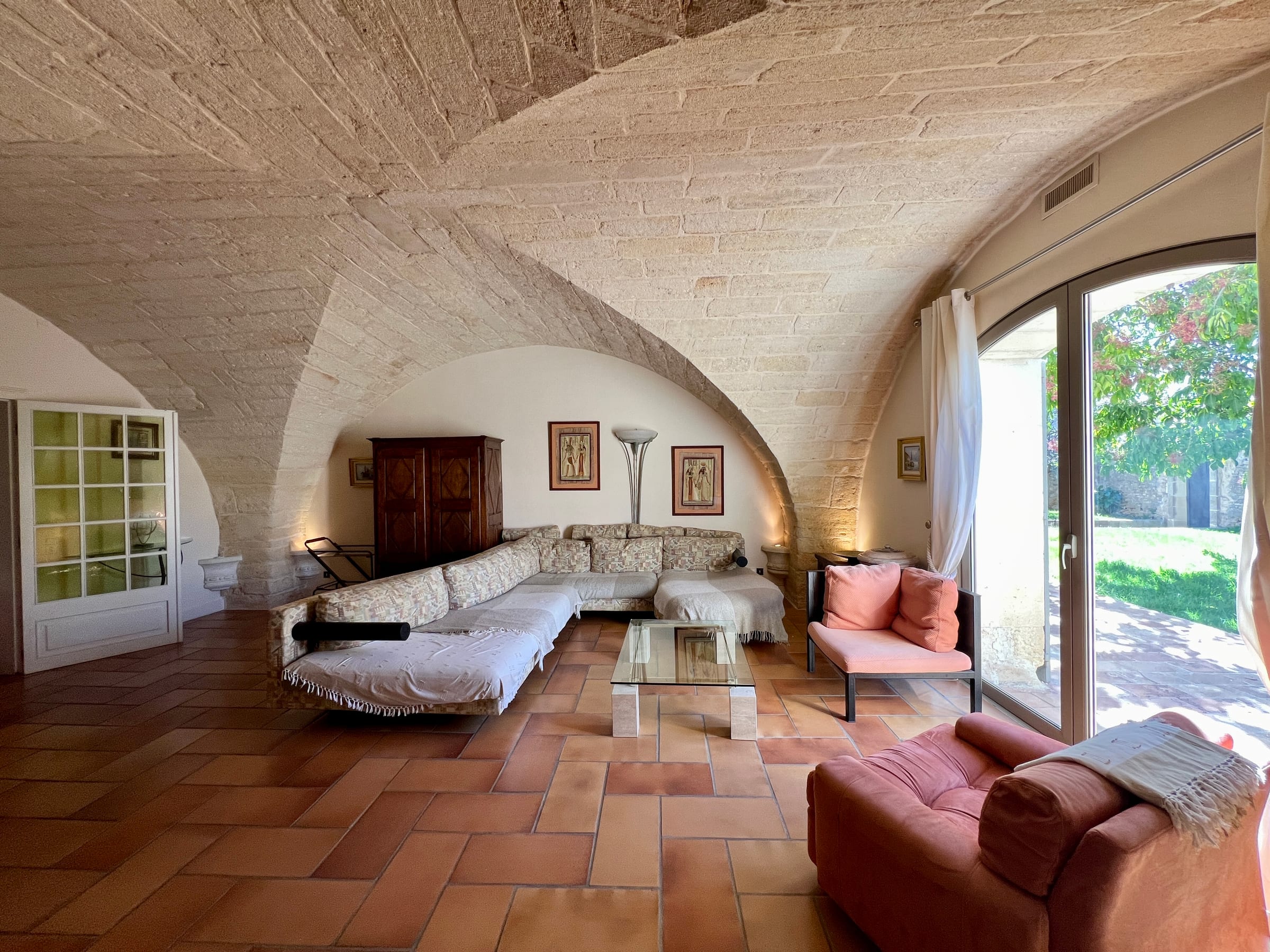 Living Room at Mas de la Coquille, Castries, Languedoc