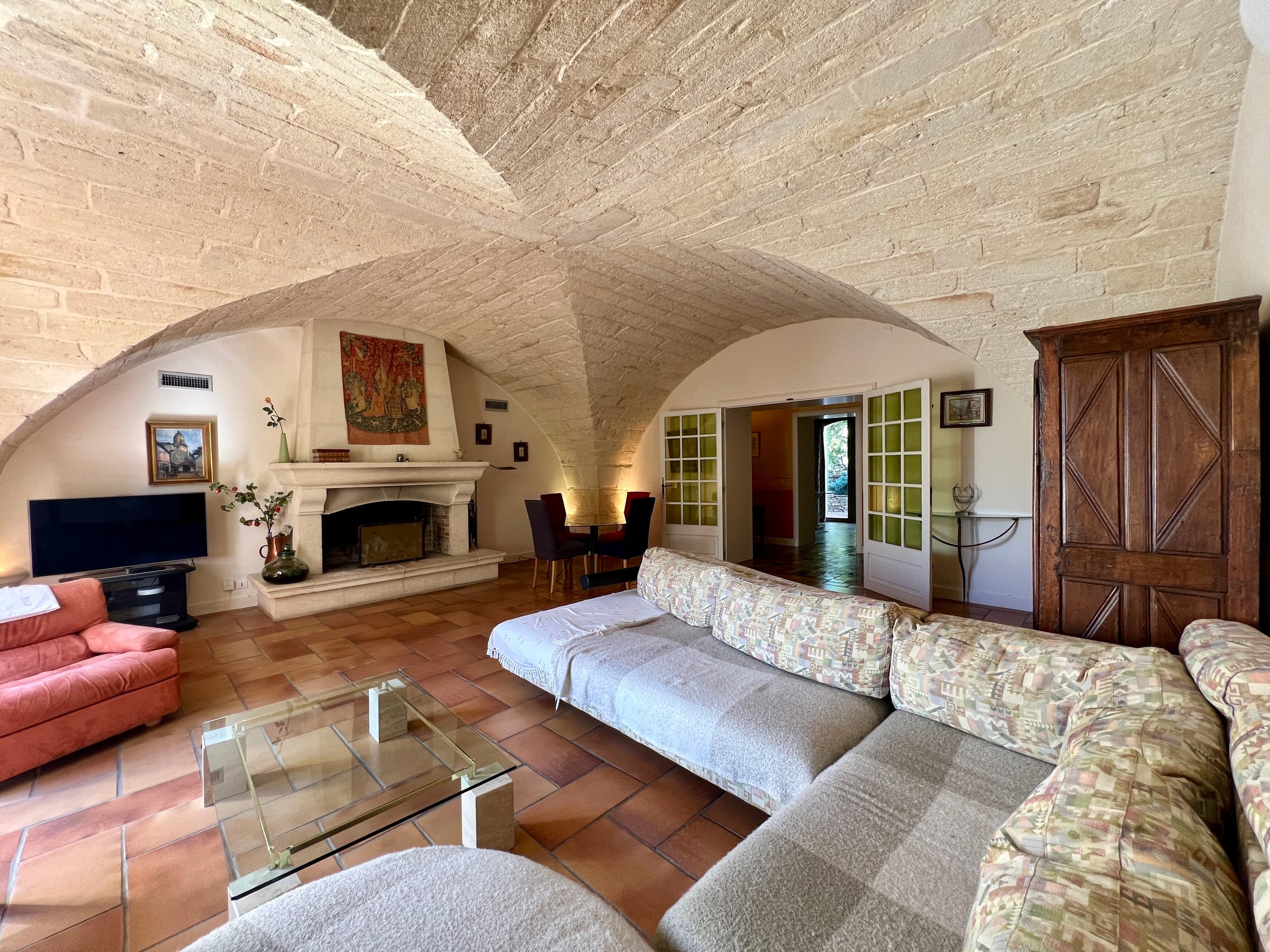 Living Room at Mas de la Coquille, Castries, Languedoc