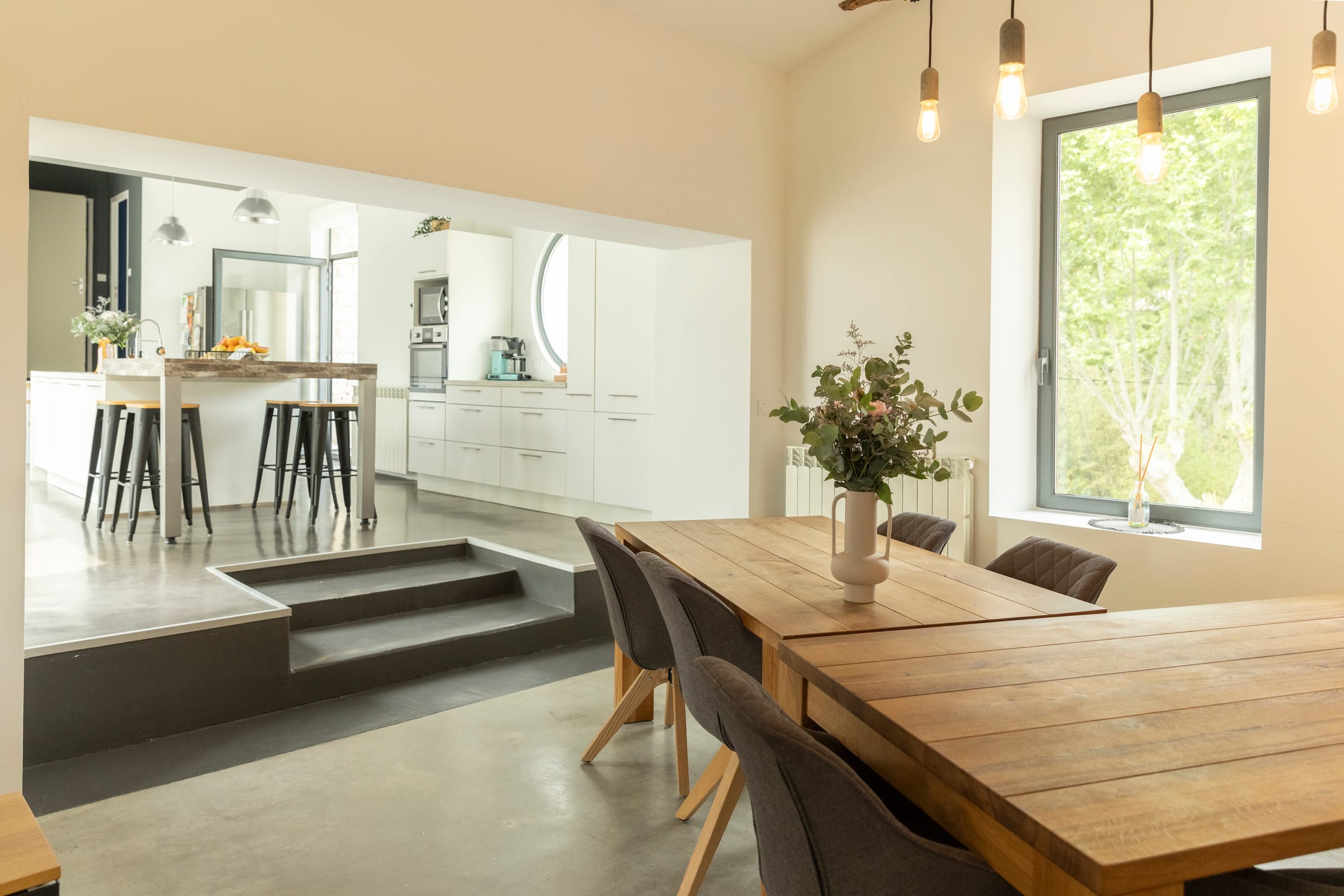 Kitchen at Penthouse, Canal de la Robine, Languedoc