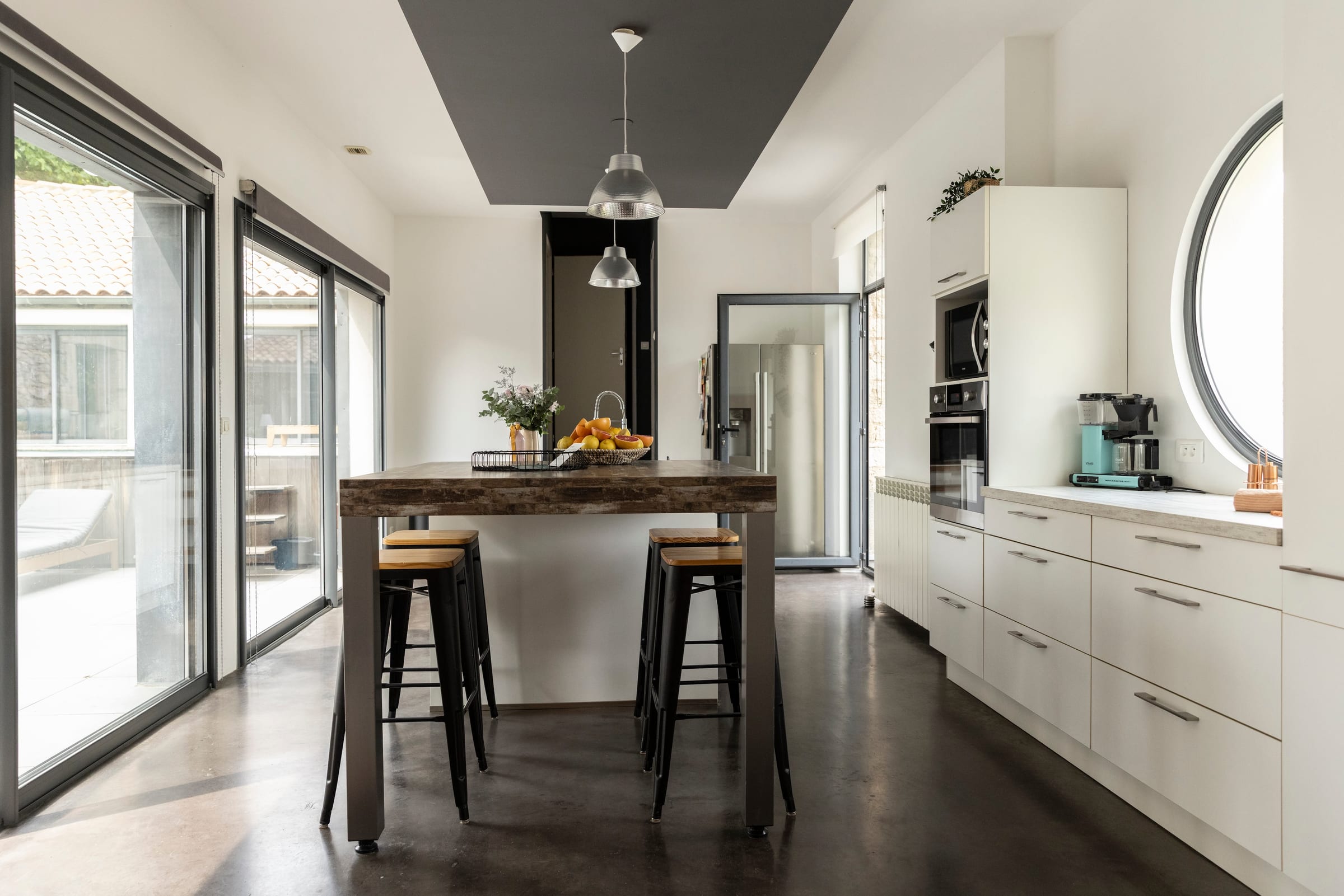 Kitchen at Penthouse, Canal de la Robine, Languedoc