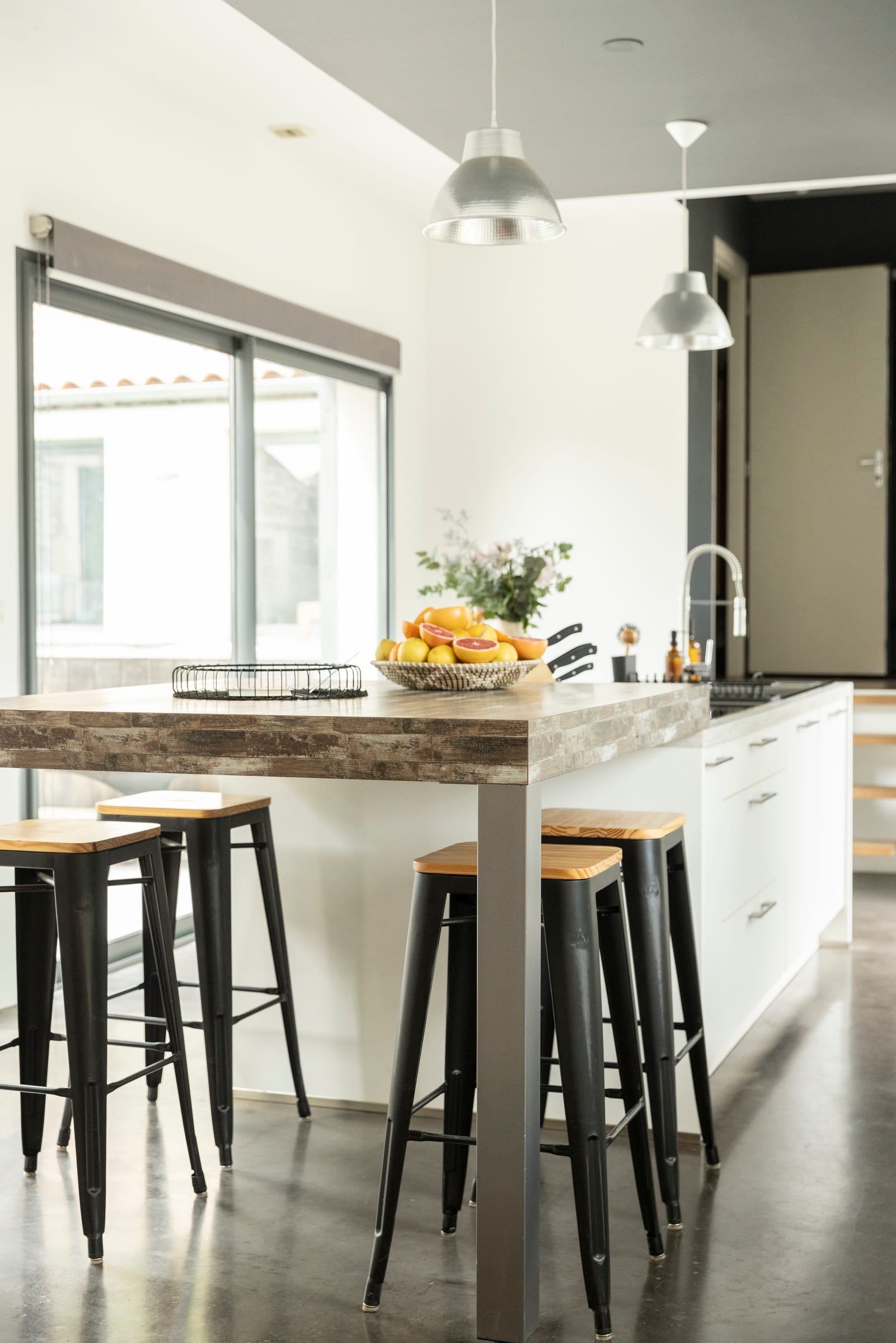 Kitchen at Penthouse, Canal de la Robine, Languedoc