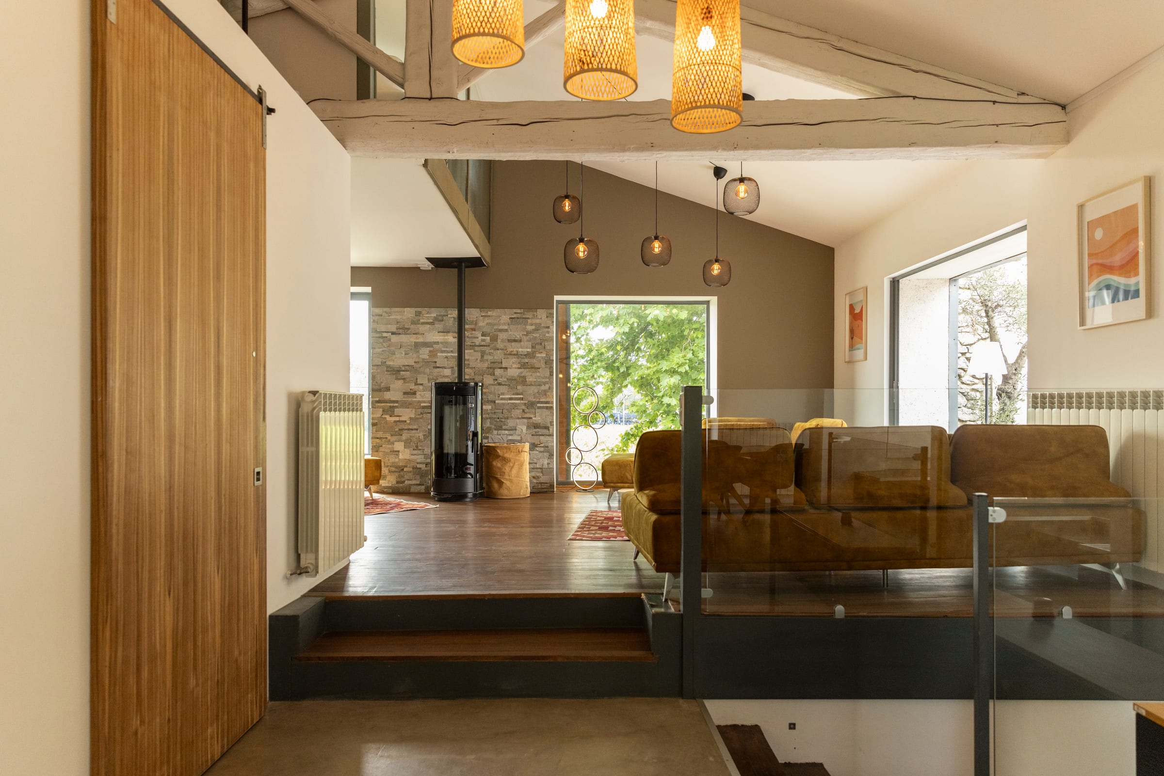 Living Room at Penthouse, Canal de la Robine, Languedoc