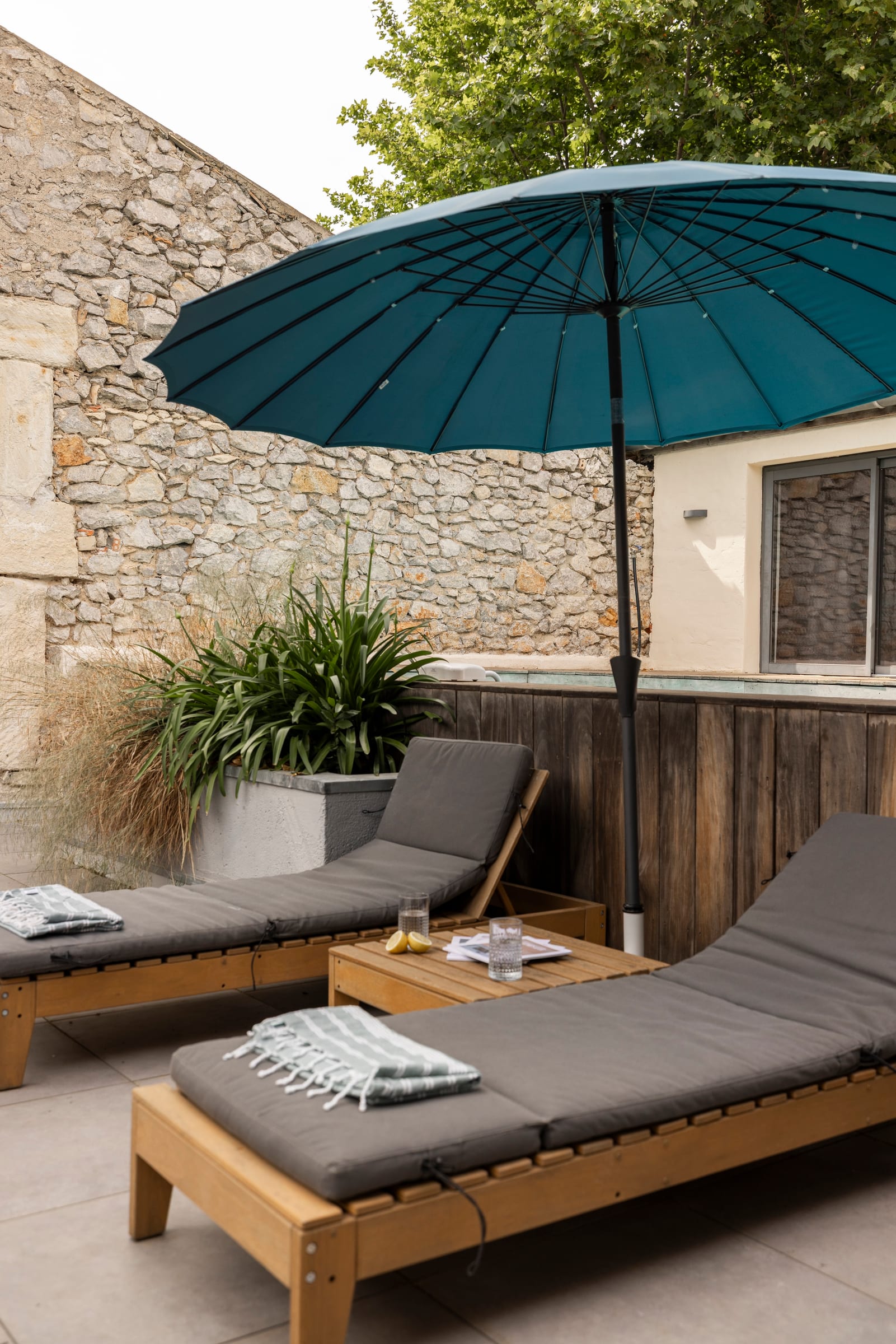 Pool at Penthouse, Canal de la Robine, Languedoc