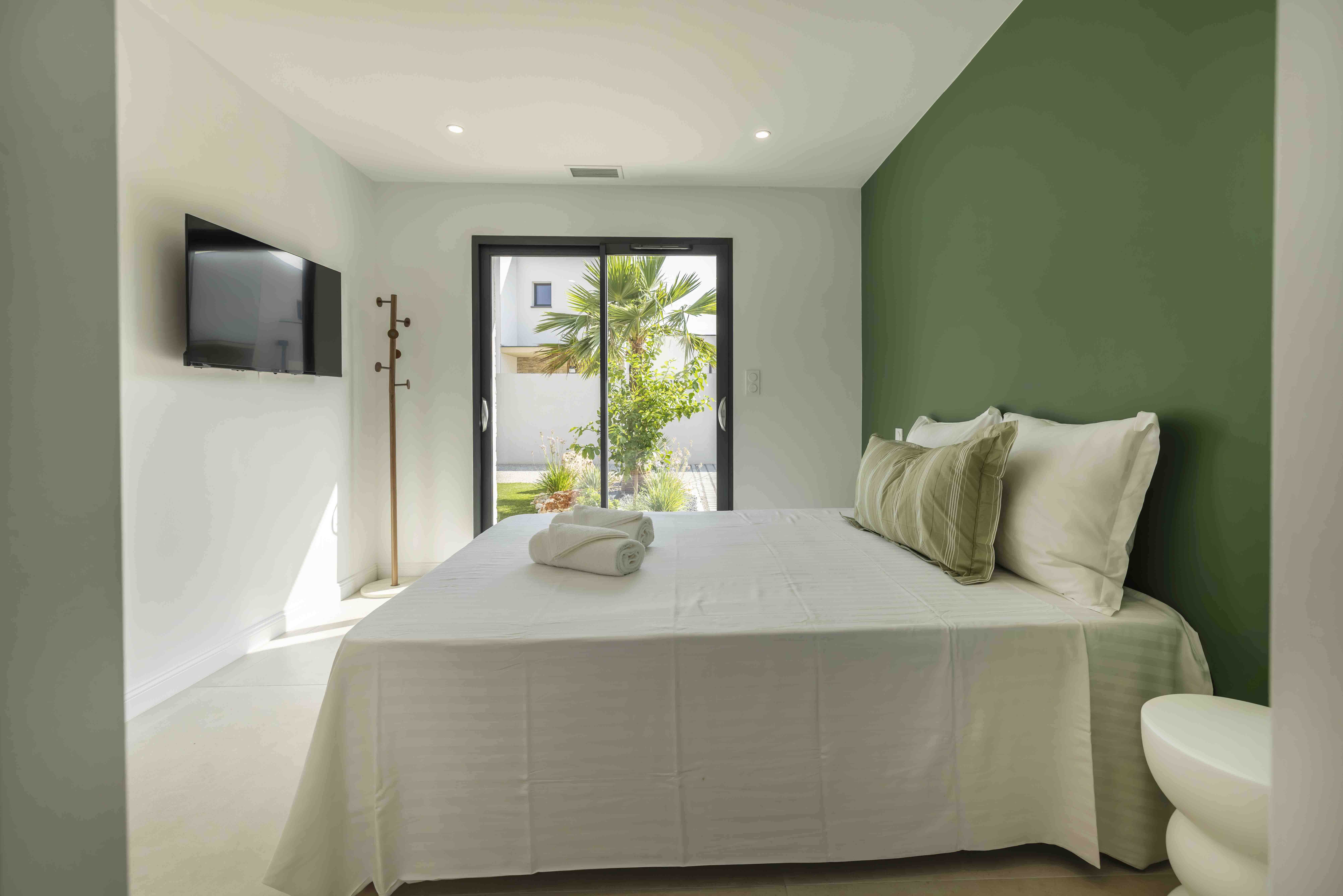 Bedroom 1 at Villa Capri, Agde, Languedoc