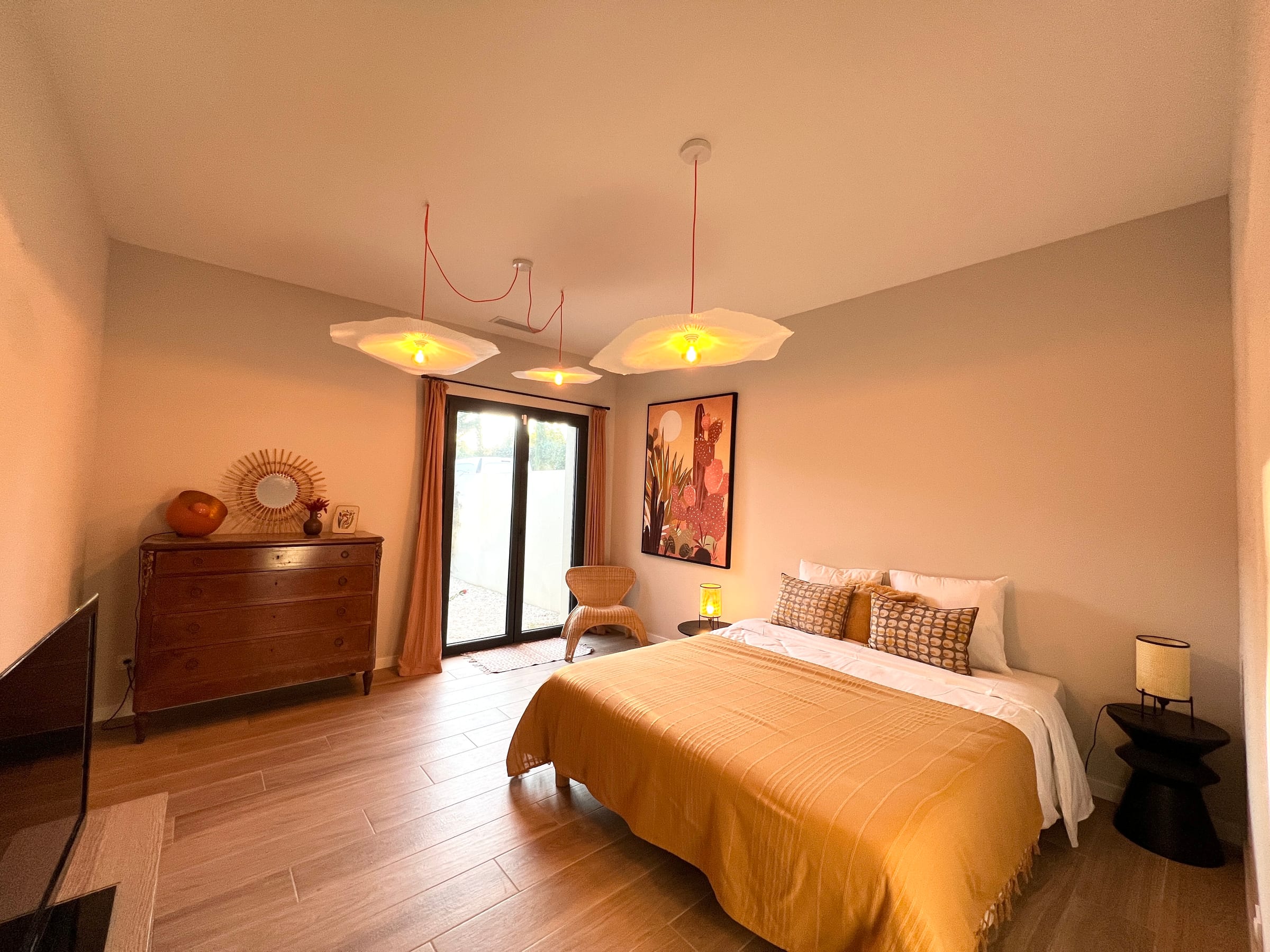 Bedroom 3 at Villa Corail, near Béziers, Languedoc