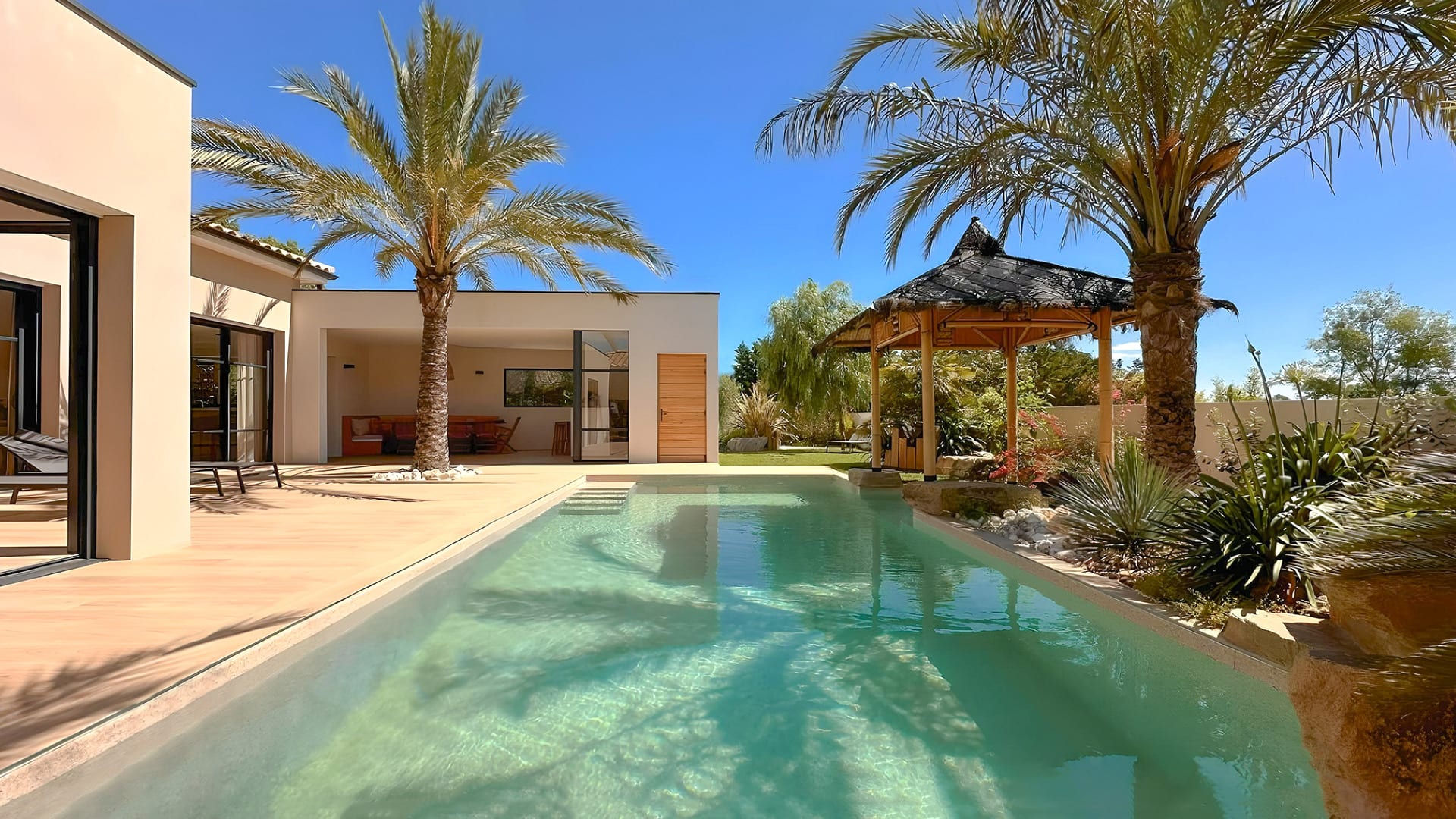 Pool at Villa Corail, near Béziers, Languedoc
