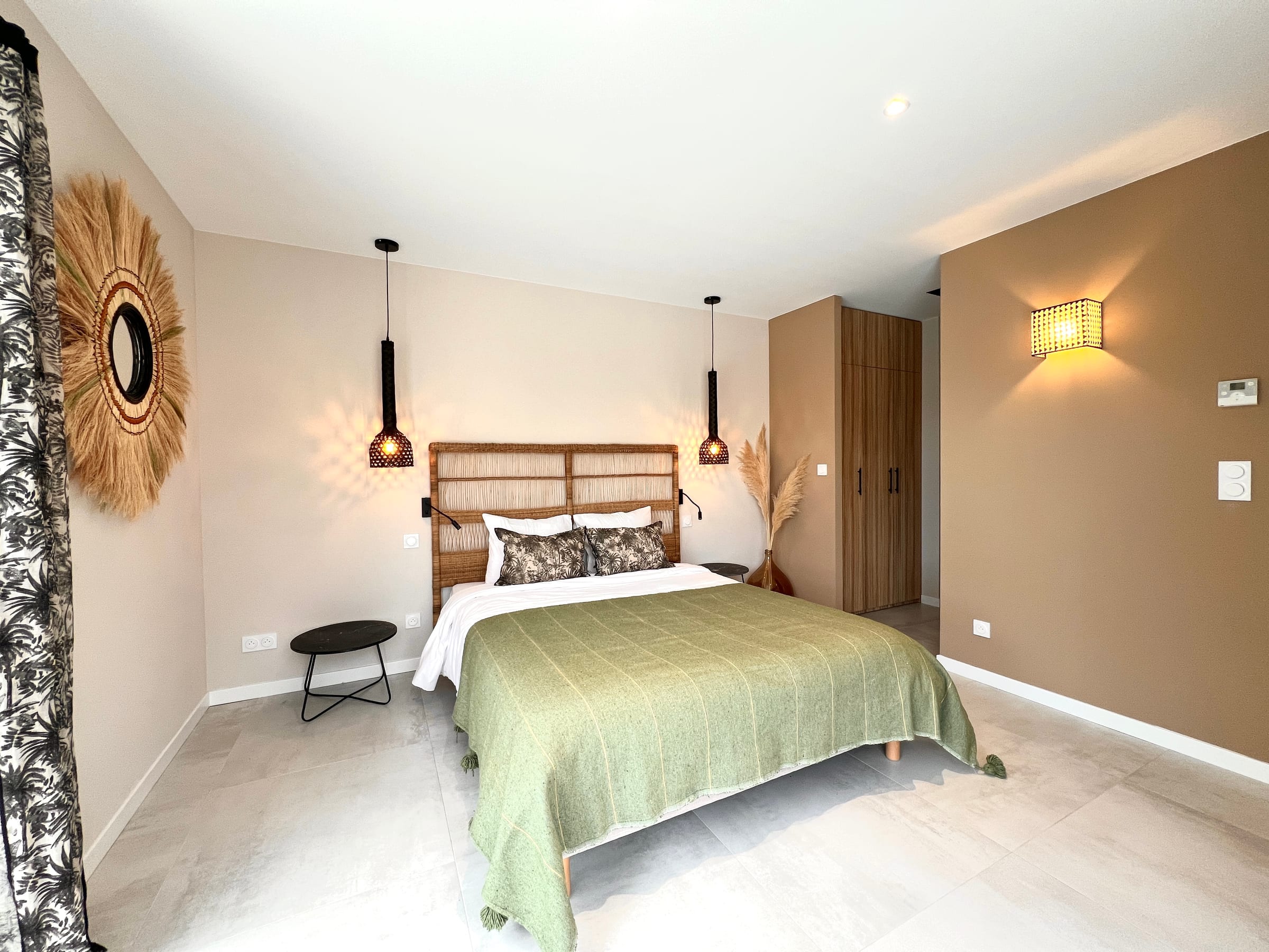 Bedroom 1 at Villa Palmera, near Béziers, Languedoc
