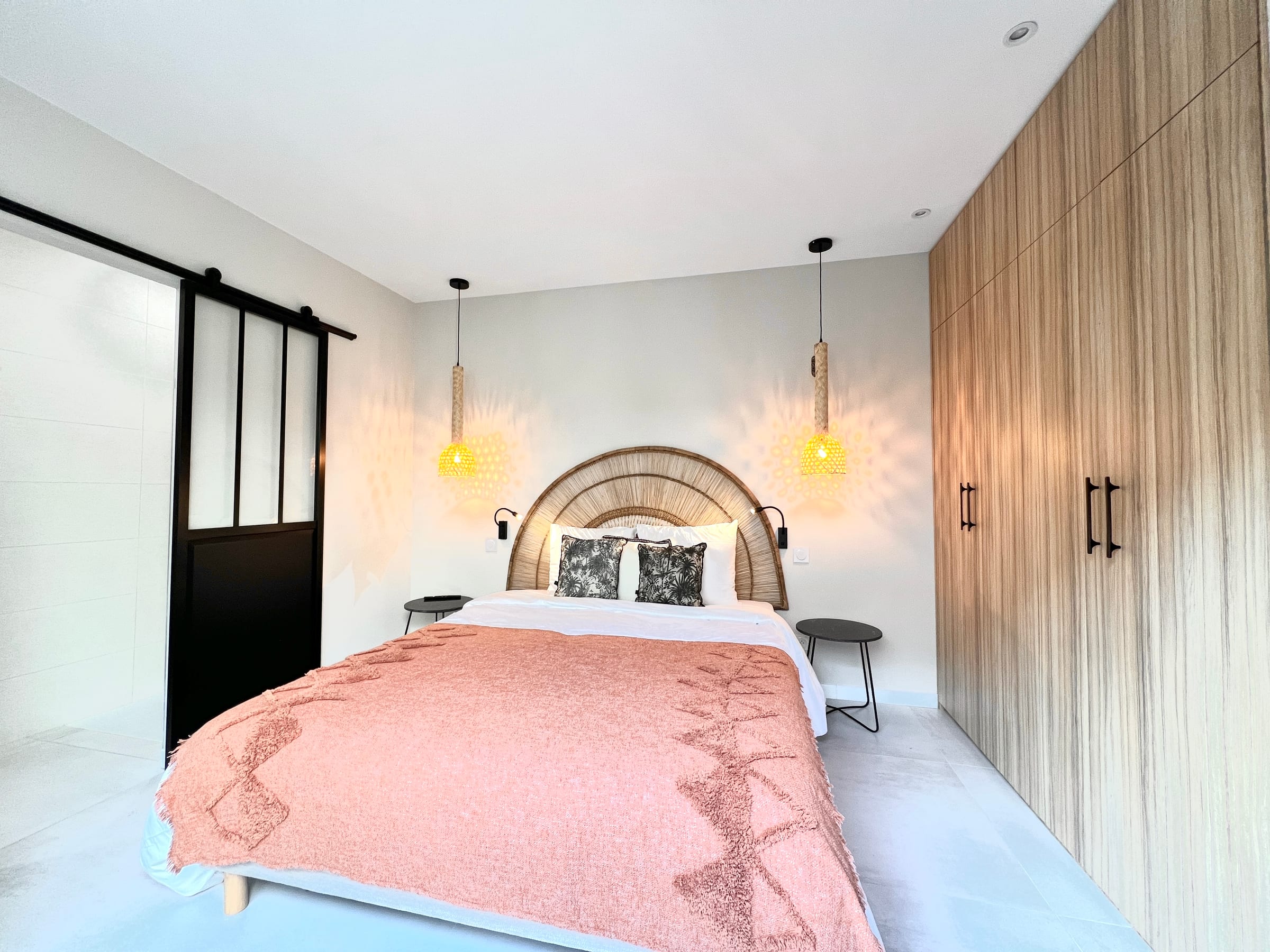Bedroom 2 at Villa Palmera, near Béziers, Languedoc