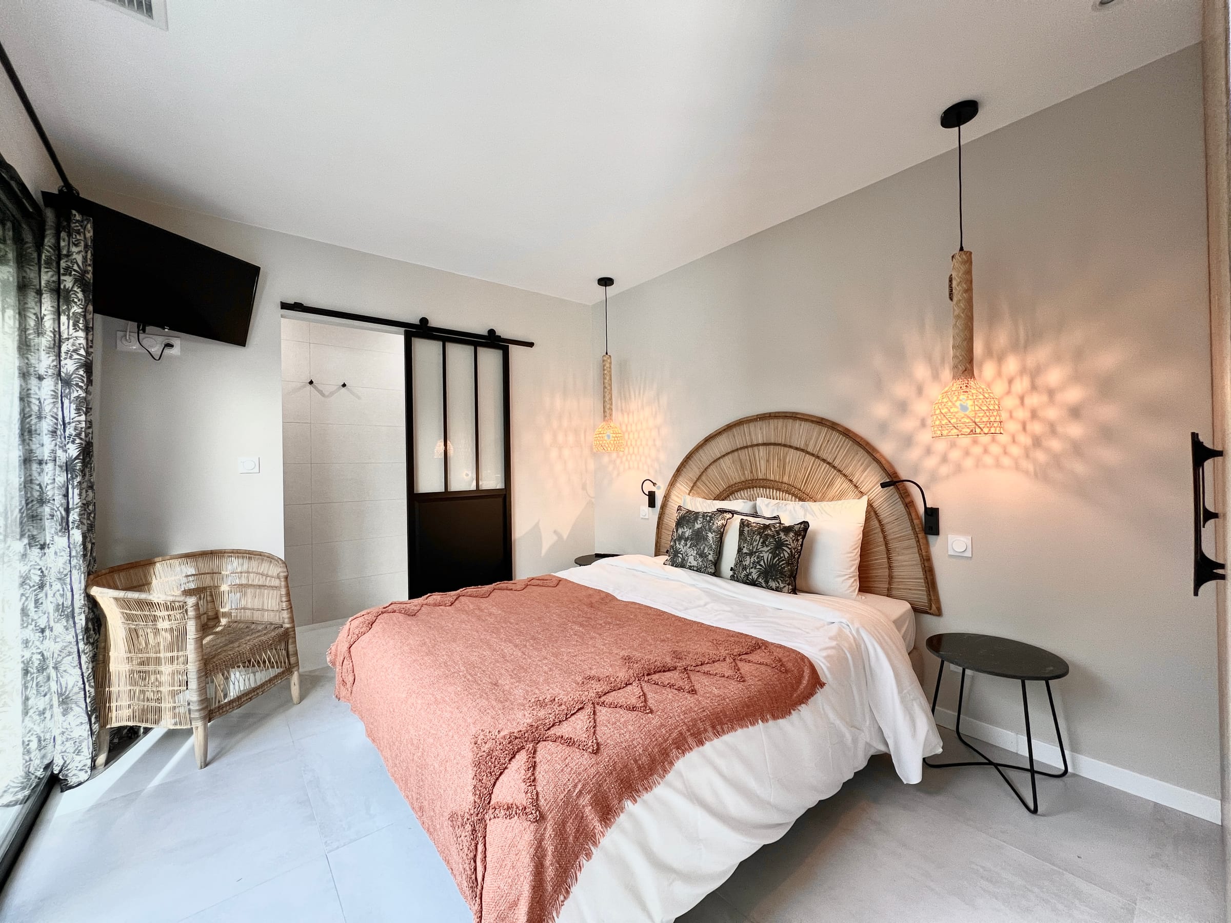 Bedroom 2 at Villa Palmera, near Béziers, Languedoc