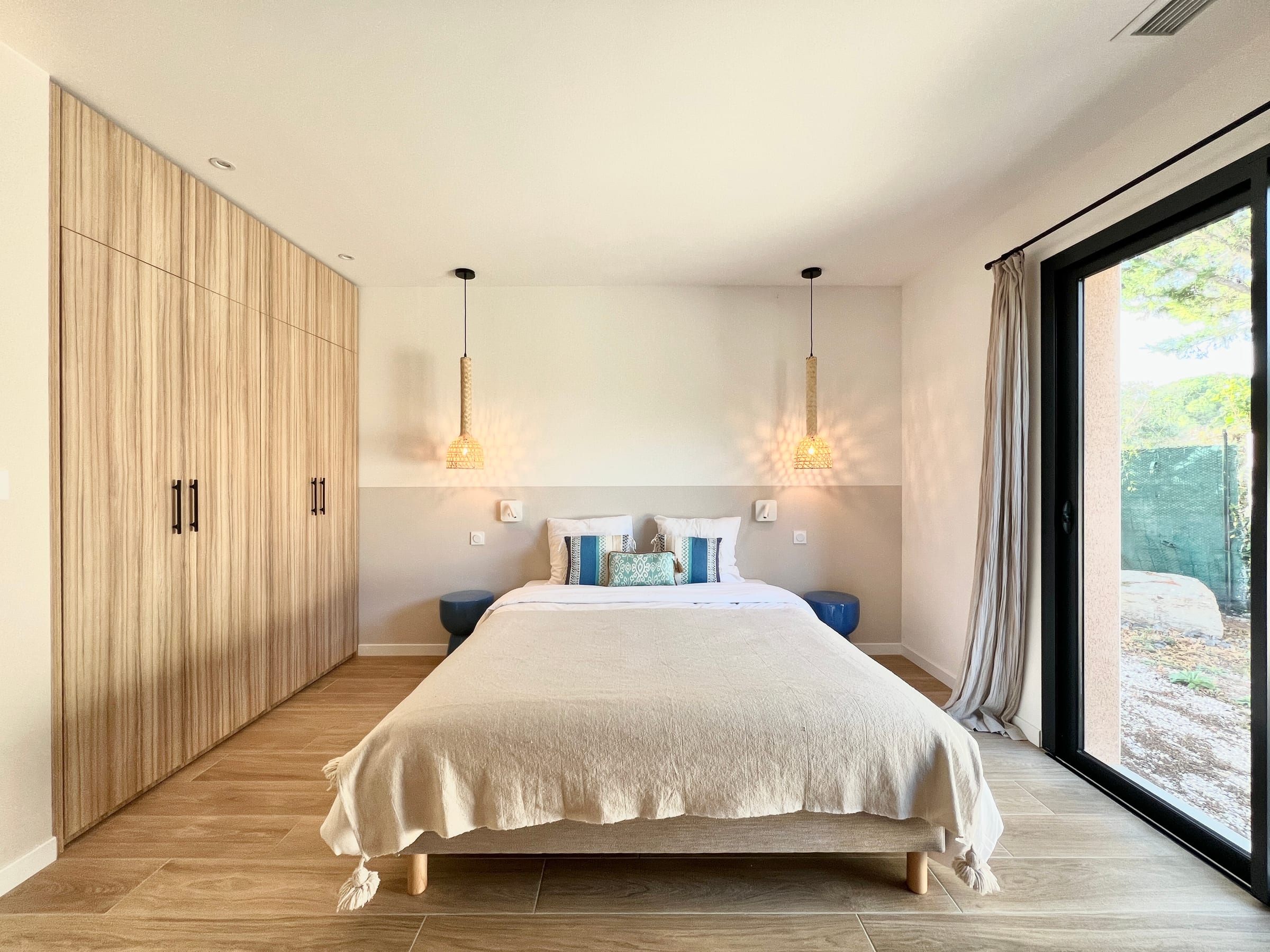 Bedroom 4 at Villa Palmera, near Béziers, Languedoc