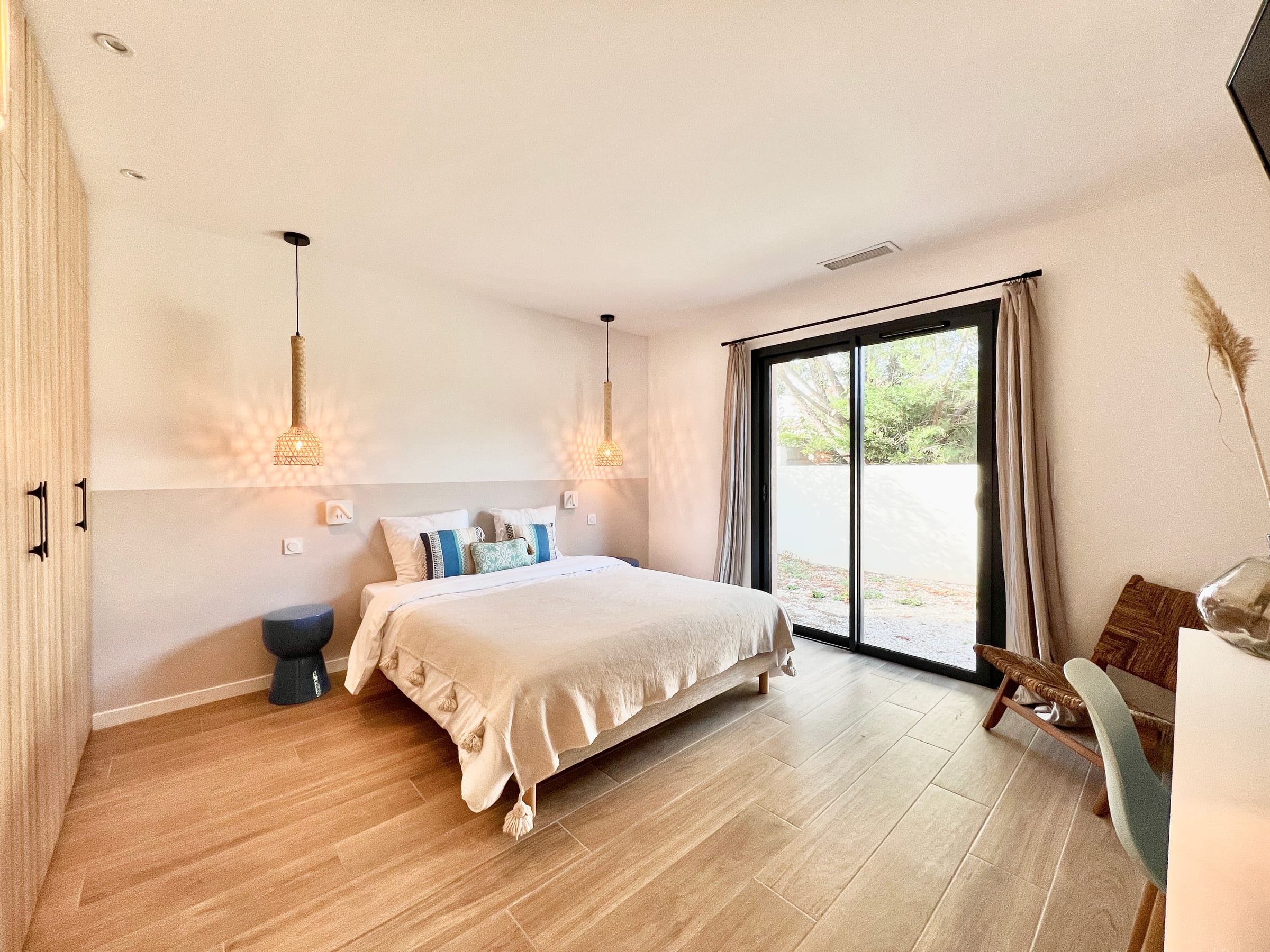 Bedroom 4 at Villa Palmera, near Béziers, Languedoc