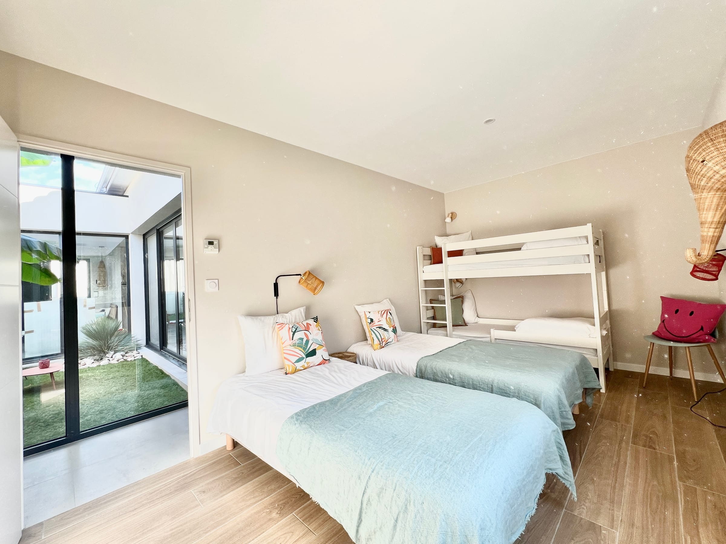 Bedroom 5 at Villa Palmera, near Béziers, Languedoc