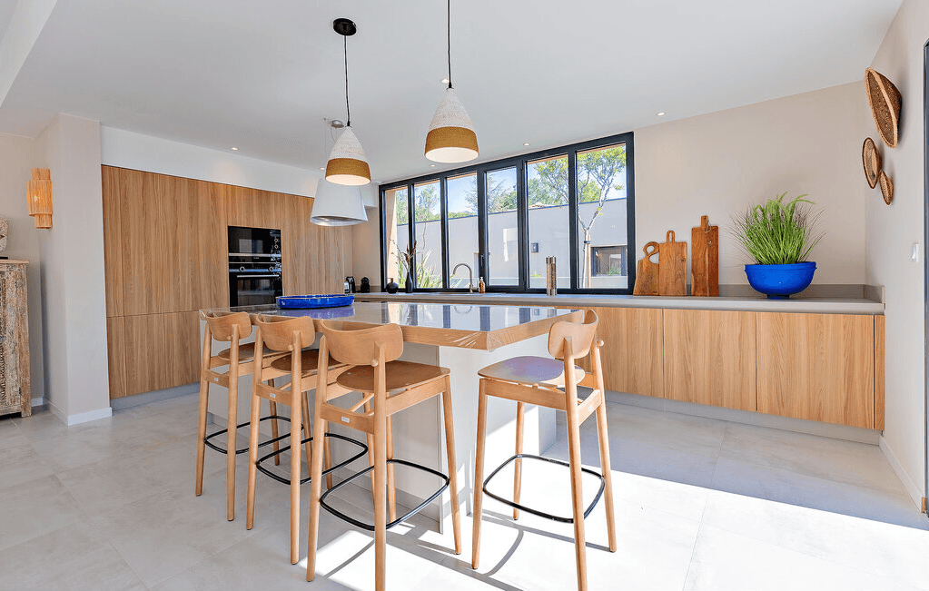 Kitchen at Villa Palmera, near Béziers, Languedoc
