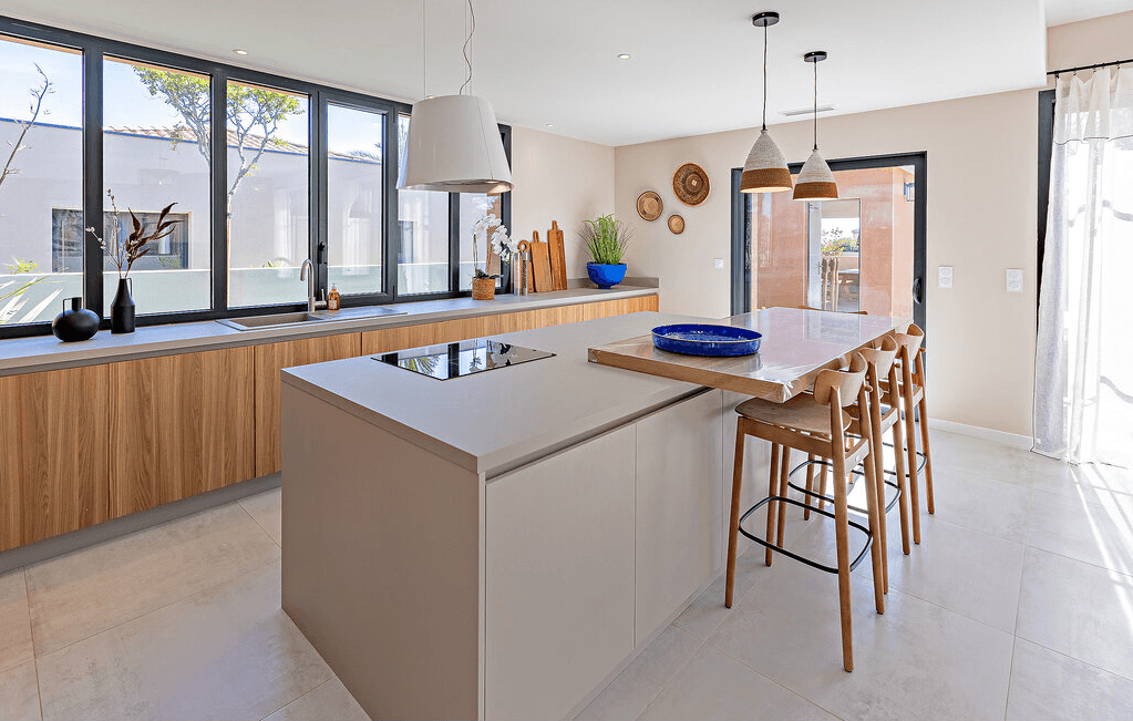 Kitchen at Villa Palmera, near Béziers, Languedoc