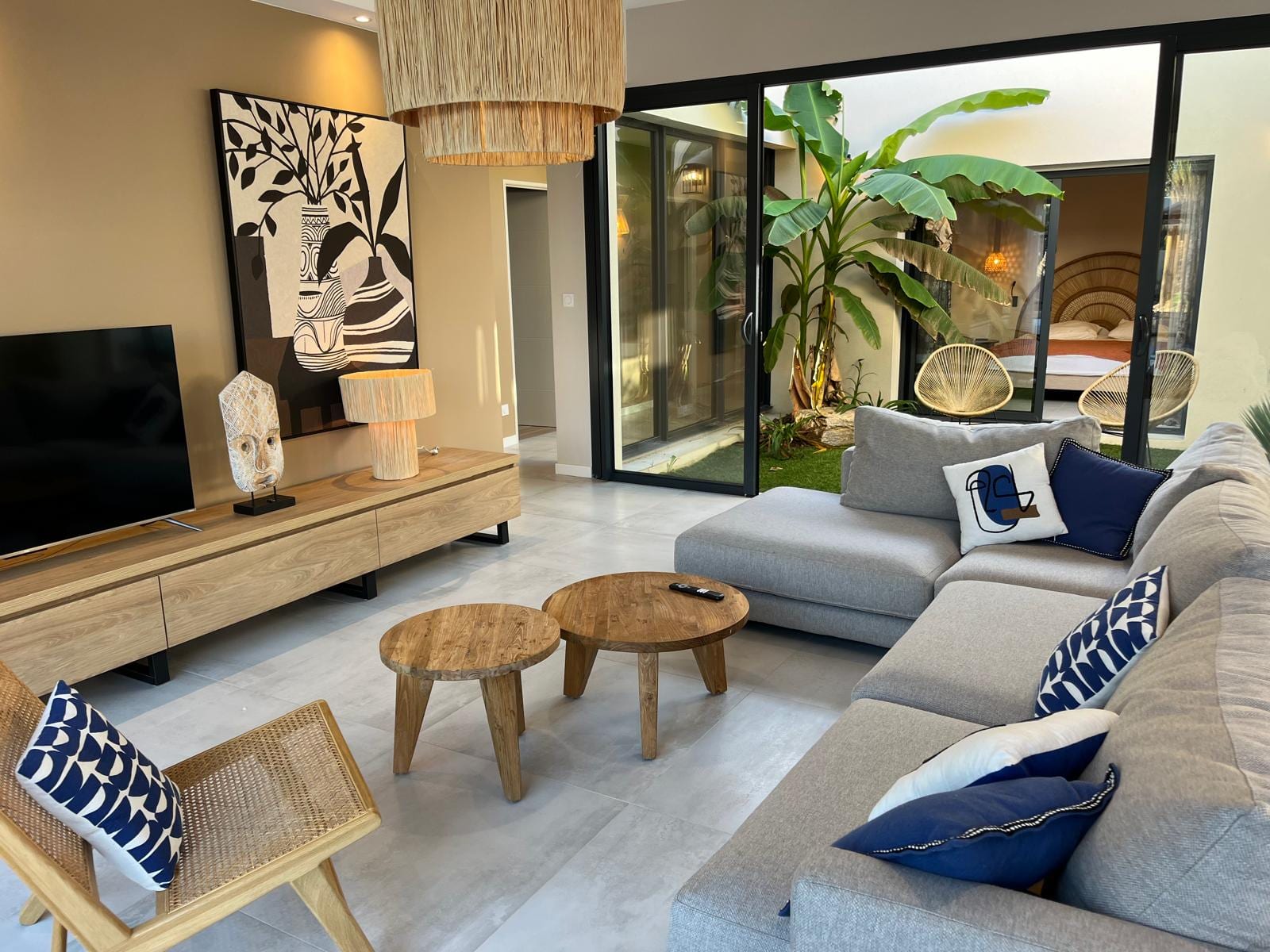 Living Room at Villa Palmera, near Béziers, Languedoc