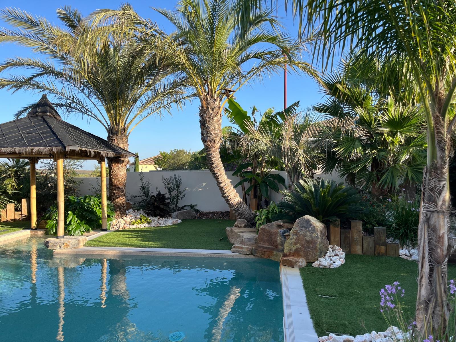 Pool at Villa Palmera, near Béziers, Languedoc
