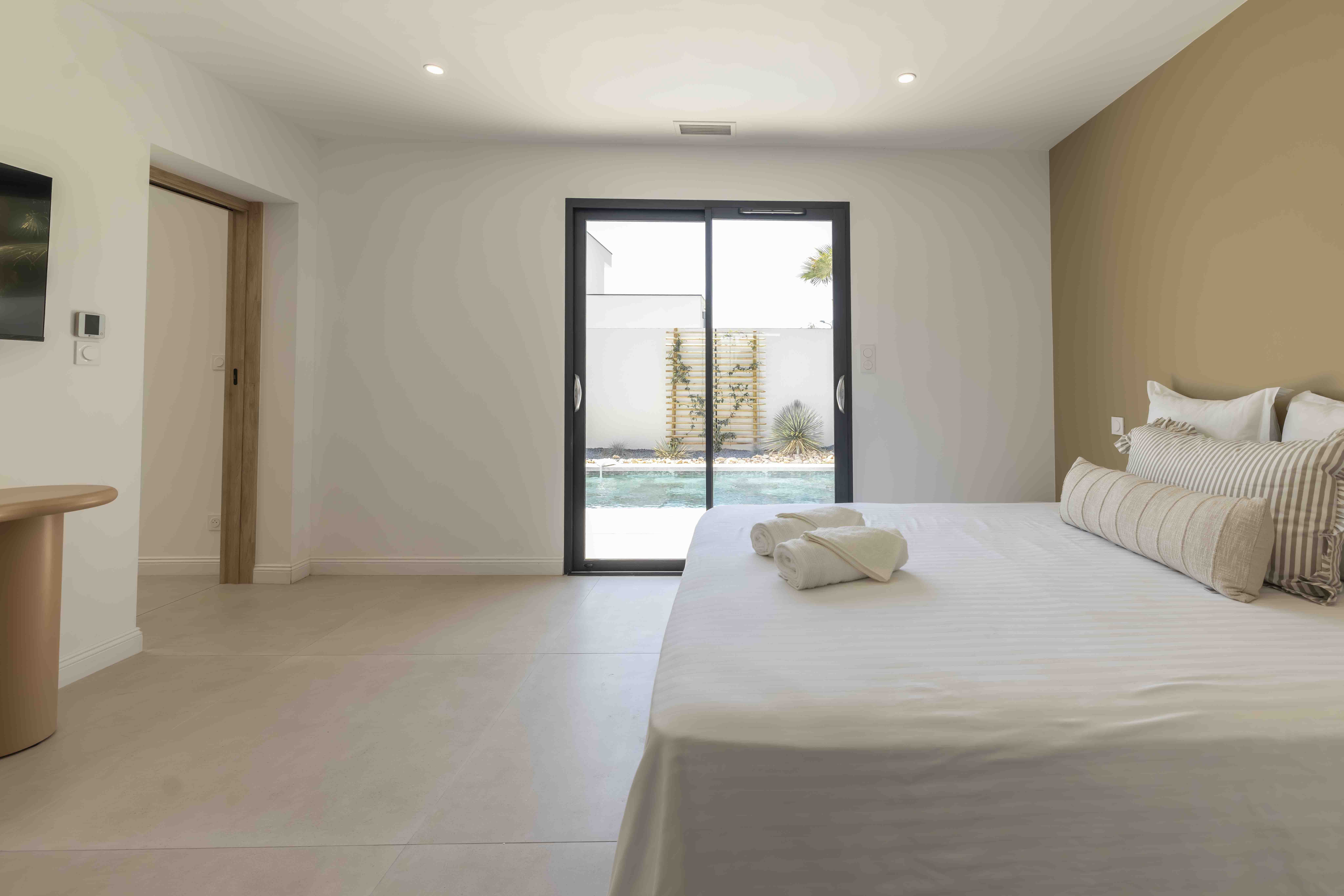 Bedroom 2 at Villa Toscana, Agde, Languedoc