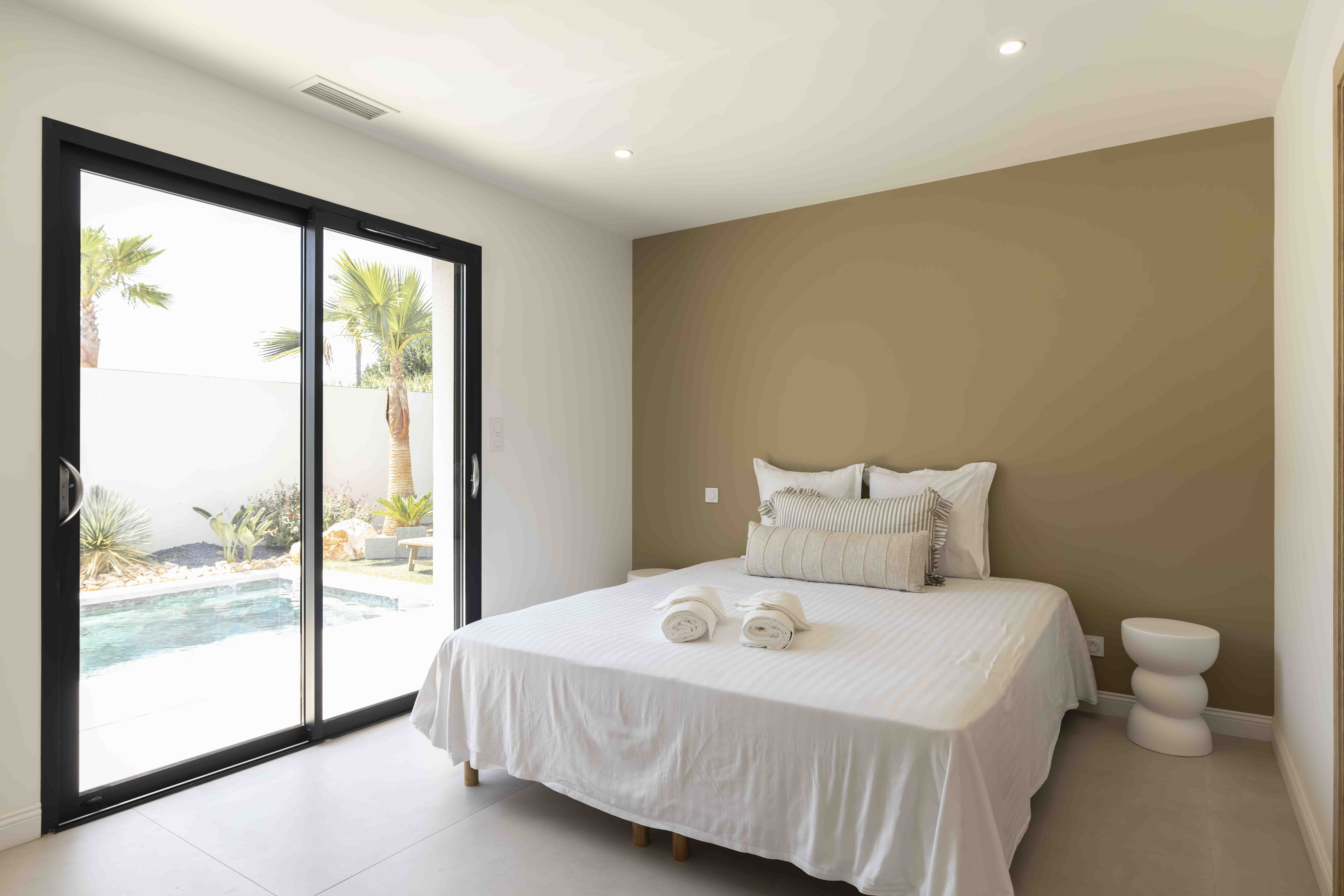 Bedroom 1 at Villa Toscana, Agde, Languedoc