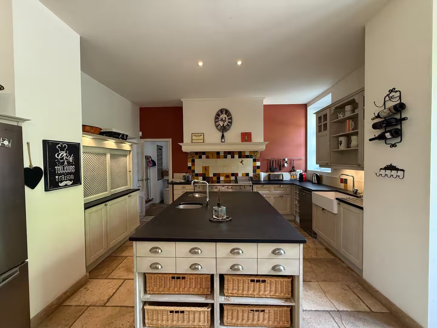 Kitchen at Domaine de la Clapière, Pézenas, Languedoc